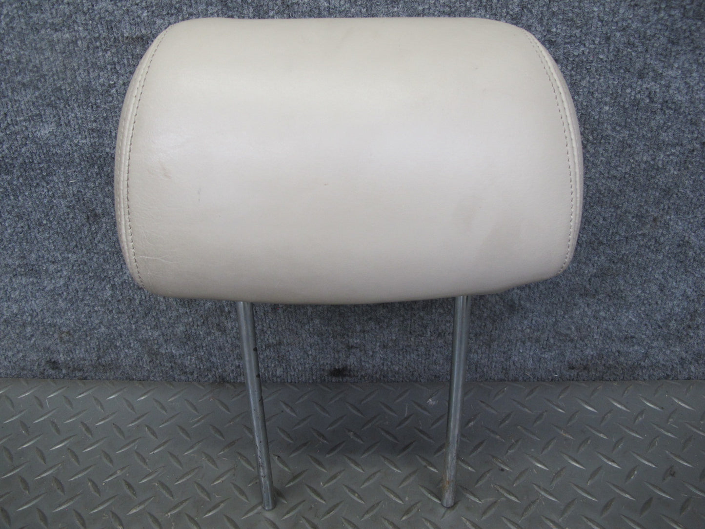 91-93 Mitsubishi 3000GT Set of 2 Front Left & Right Leather Headrest Beige OEM