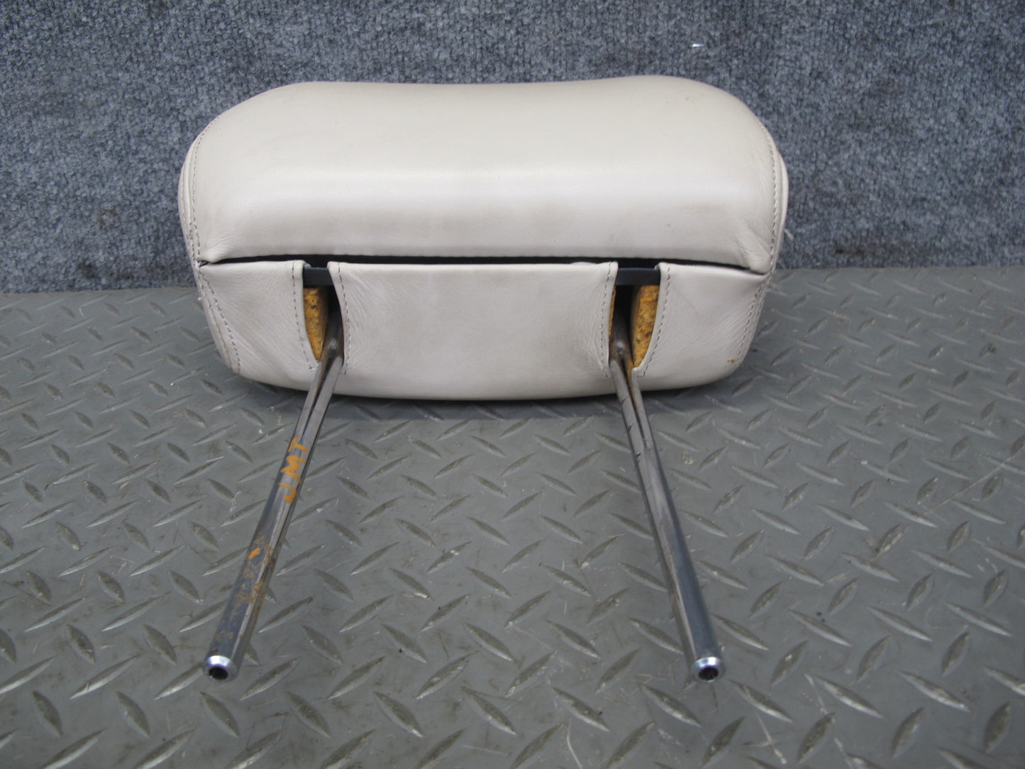 91-93 Mitsubishi 3000GT Set of 2 Front Left & Right Leather Headrest Beige OEM