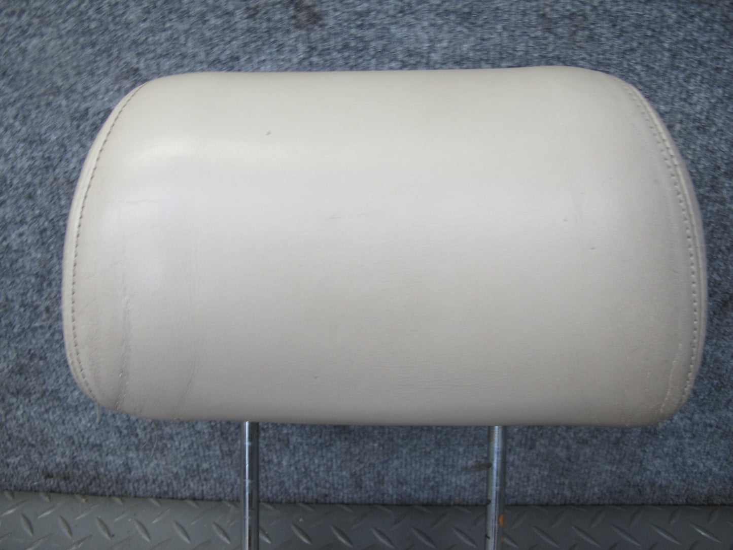 91-93 Mitsubishi 3000GT Set of 2 Front Left & Right Leather Headrest Beige OEM