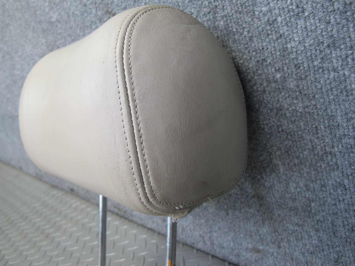 91-93 Mitsubishi 3000GT Set of 2 Front Left & Right Leather Headrest Beige OEM