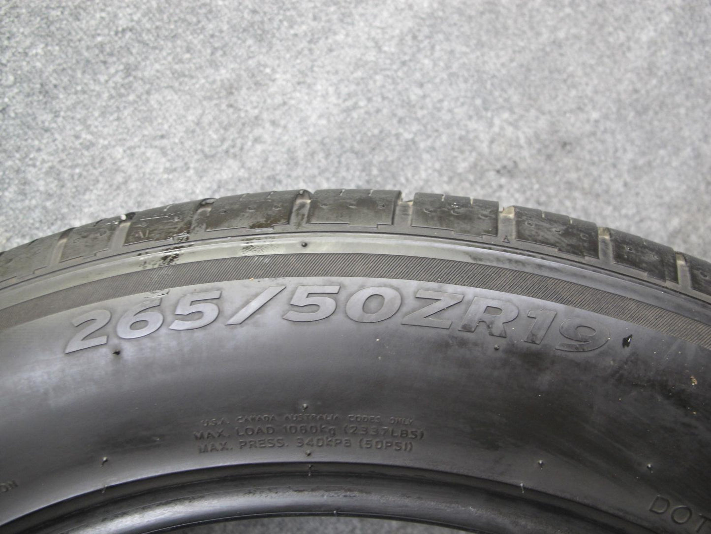 Hankook Ventus S1 AS ALL Season Tire 265/50 ZR 19 110W 4623 8/32 Tread