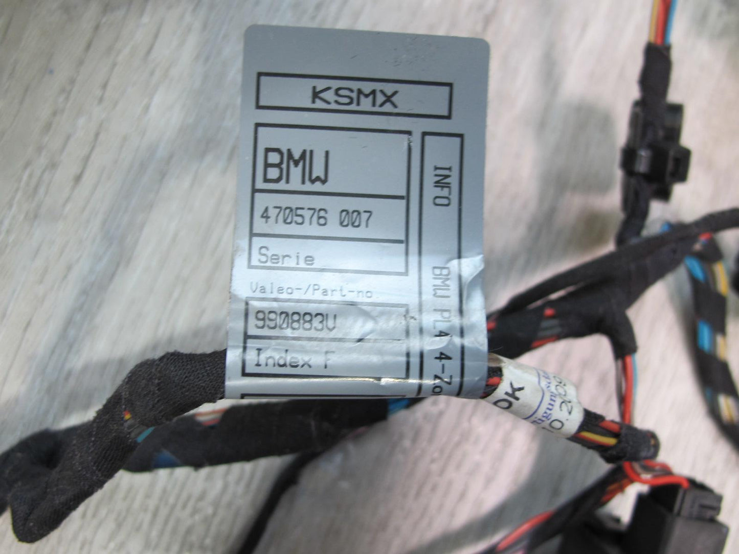 2008-2014 BMW E71 E72 X6 A/C Heater Flap Door Actuator Motor Wiring Set