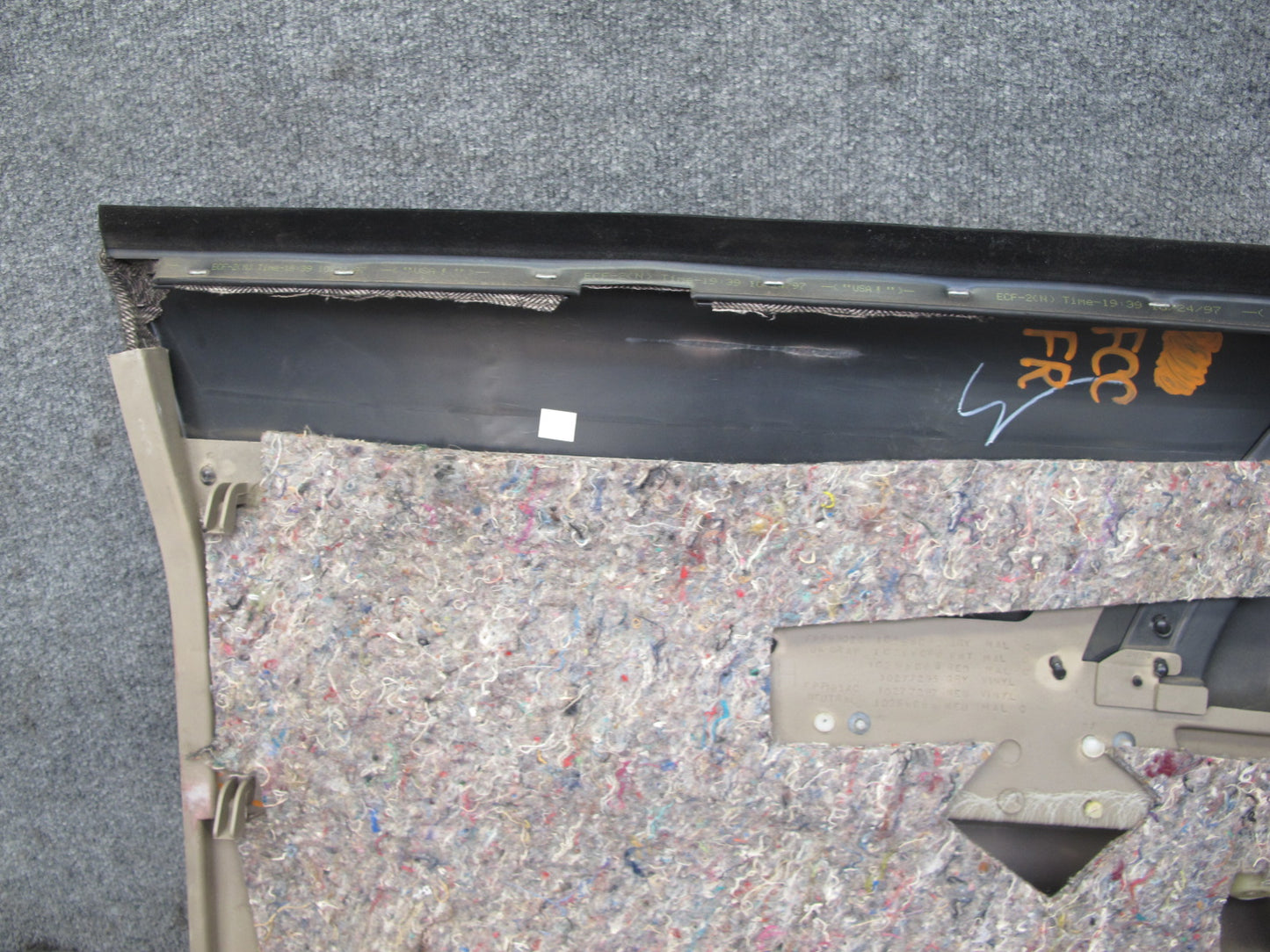 98-99 Chevrolet Camaro Right Passenger Door Interior Panel w Mirror Trim Set OEM
