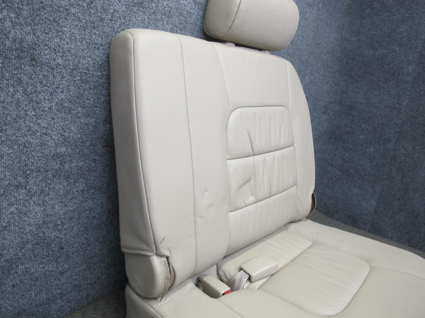 2004-2005 Lexus LX470 Rear Third 3RD ROW Left Right Leather Ivory Seat Set of 2