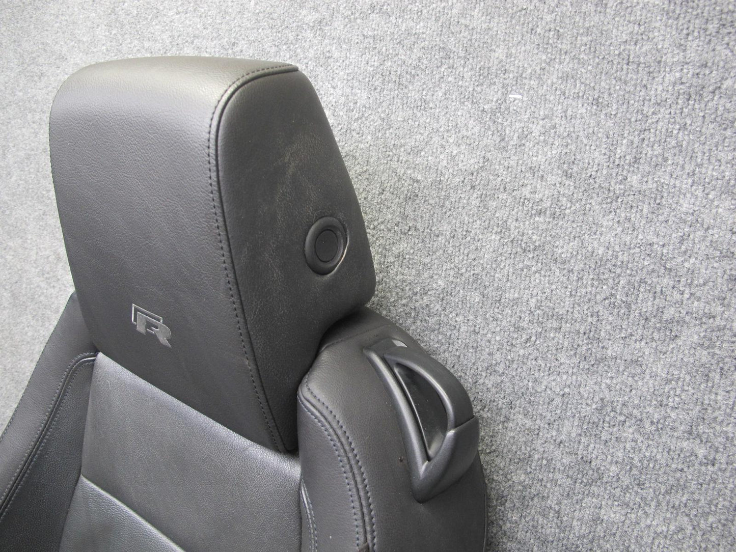 12-13 VW Golf R MK6 2DOOR Front & Rear Black Leather Sport Seat Set OEM