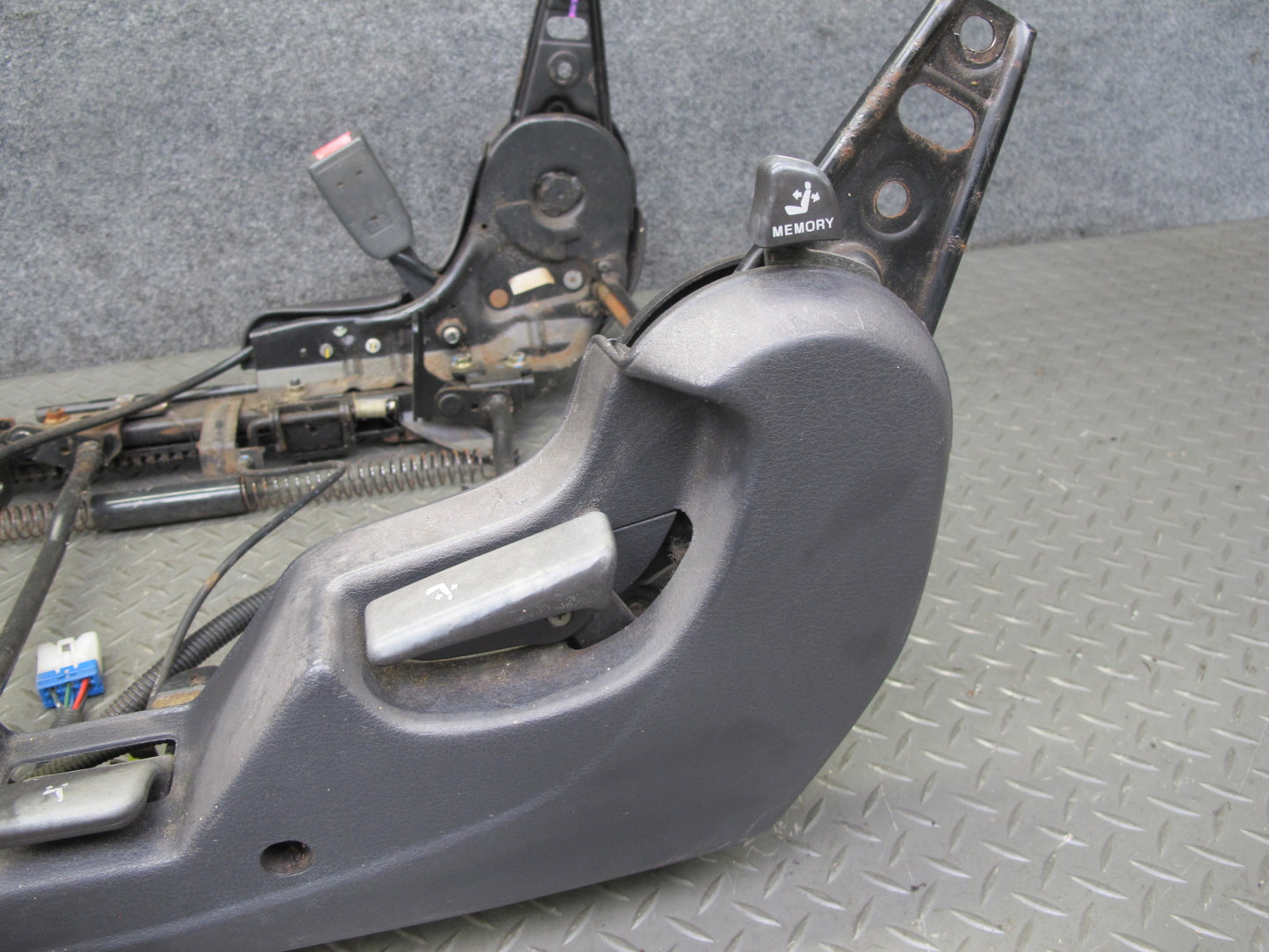 91-96 Mitsubishi 3000GT Left Driver Seat Lower Track Rail Frame OEM