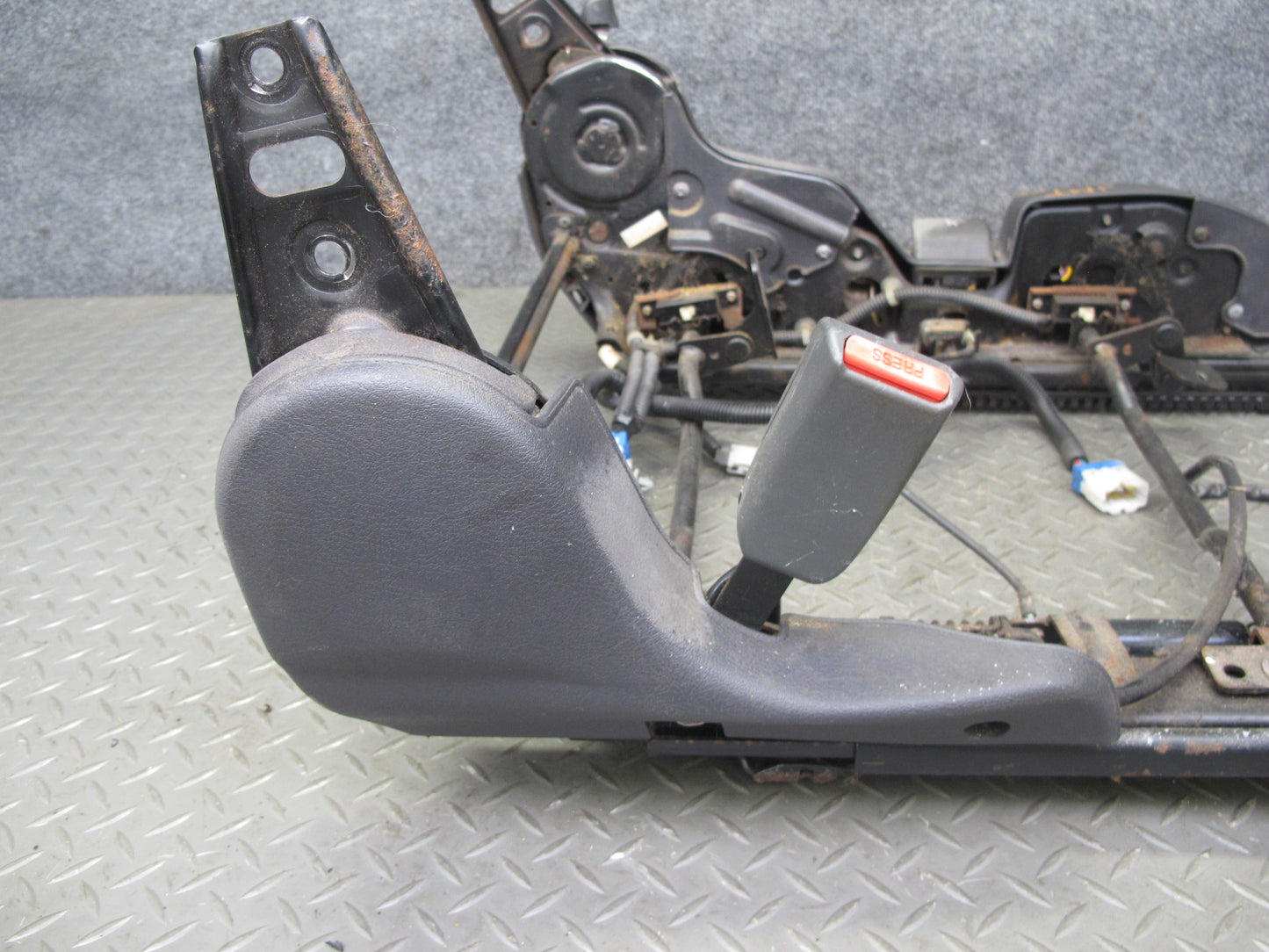 91-96 Mitsubishi 3000GT Left Driver Seat Lower Track Rail Frame OEM