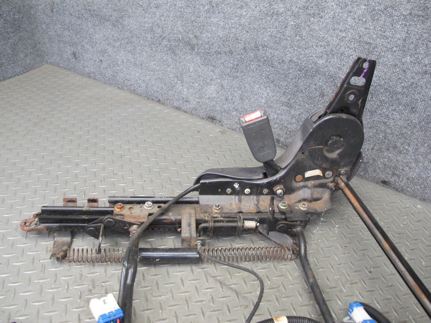 91-96 Mitsubishi 3000GT Left Driver Seat Lower Track Rail Frame OEM