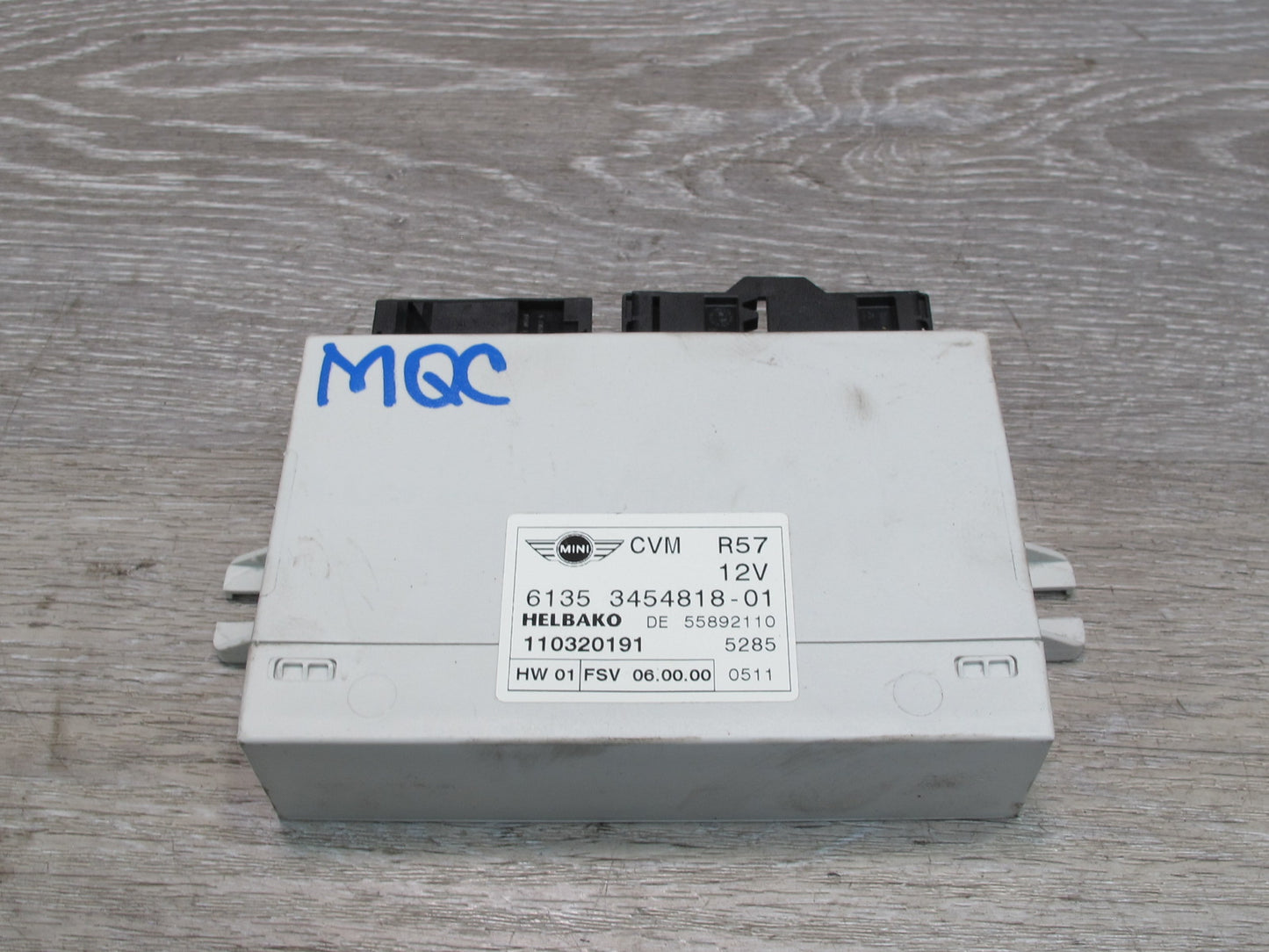 09-15 Mini Cooper R57 Convertible TOP Roof Control Module 3454818 OEM