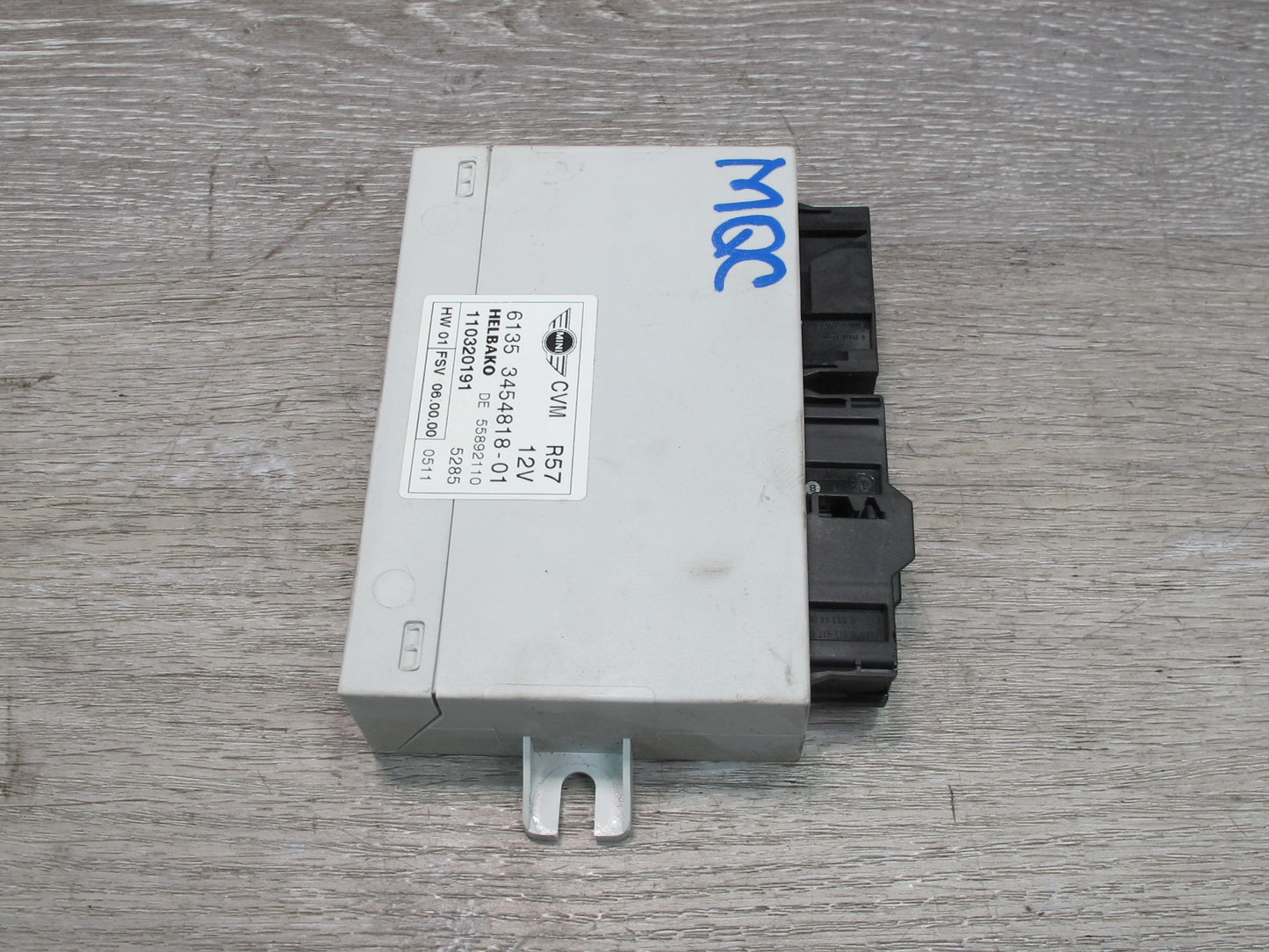 09-15 Mini Cooper R57 Convertible TOP Roof Control Module 3454818 OEM