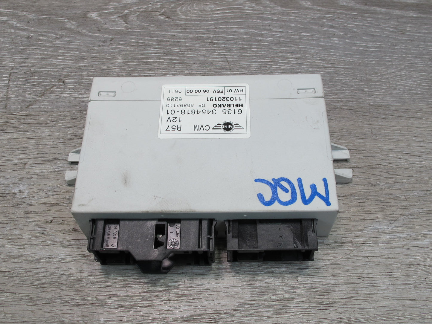 09-15 Mini Cooper R57 Convertible TOP Roof Control Module 3454818 OEM
