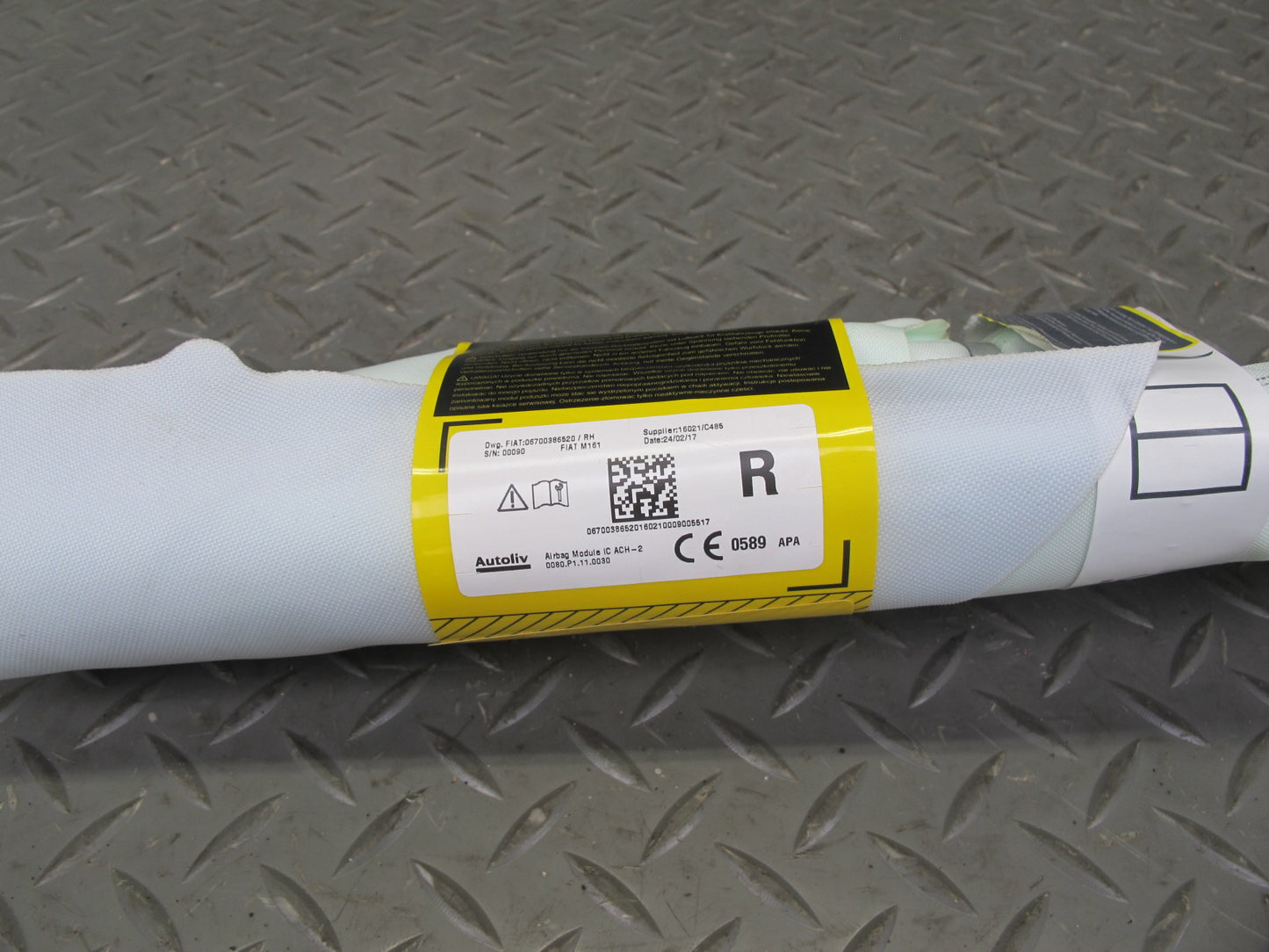 17-20 MASERATI LEVANTE M161 RIGHT PASSENGER SIDE ROOF SRS AIRBAG OEM