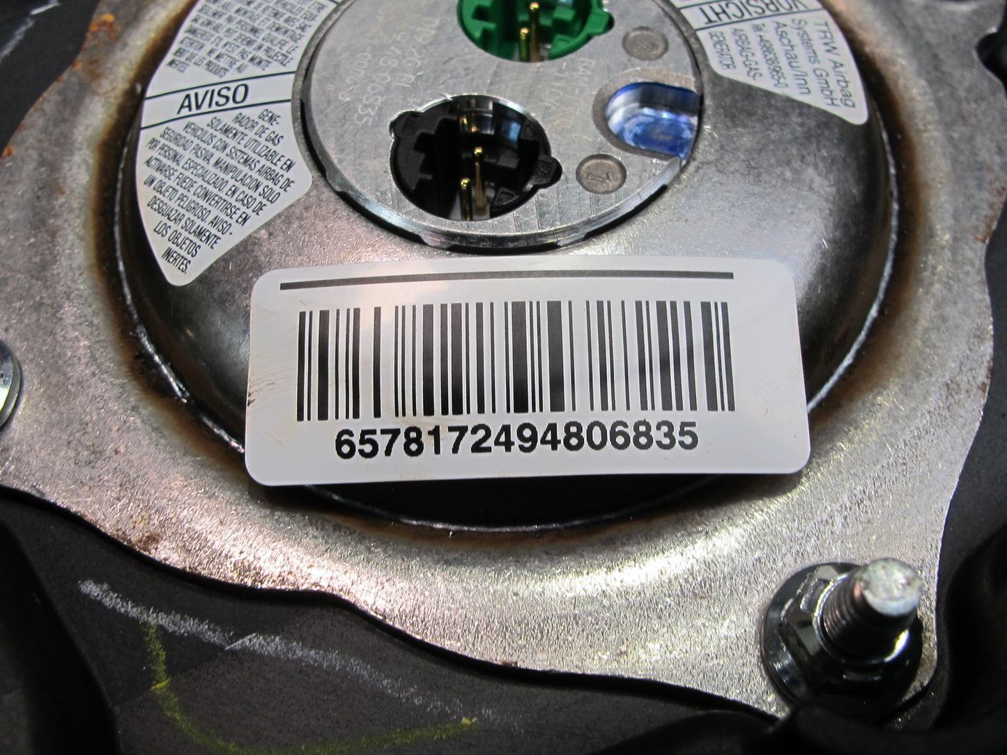 08-14 BMW E71 E72 X6 FRONT LEFT DRIVER SIDE STEERING WHEEL SRS AIRBAG OEM