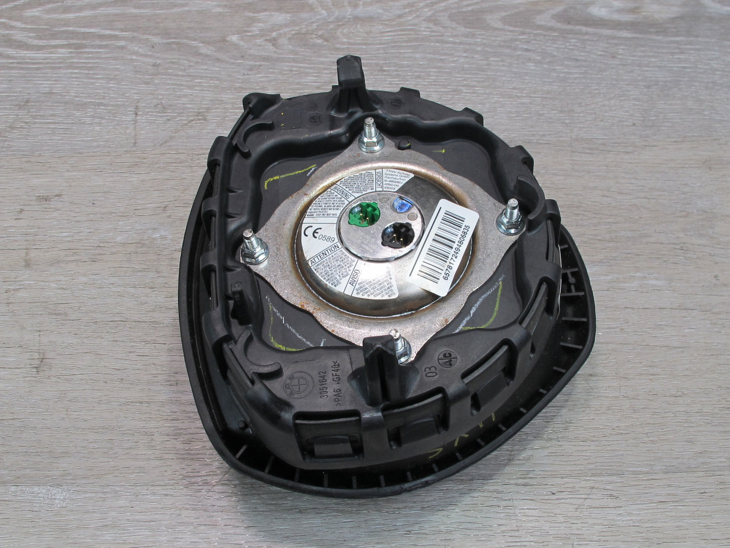 08-14 BMW E71 E72 X6 FRONT LEFT DRIVER SIDE STEERING WHEEL SRS AIRBAG OEM