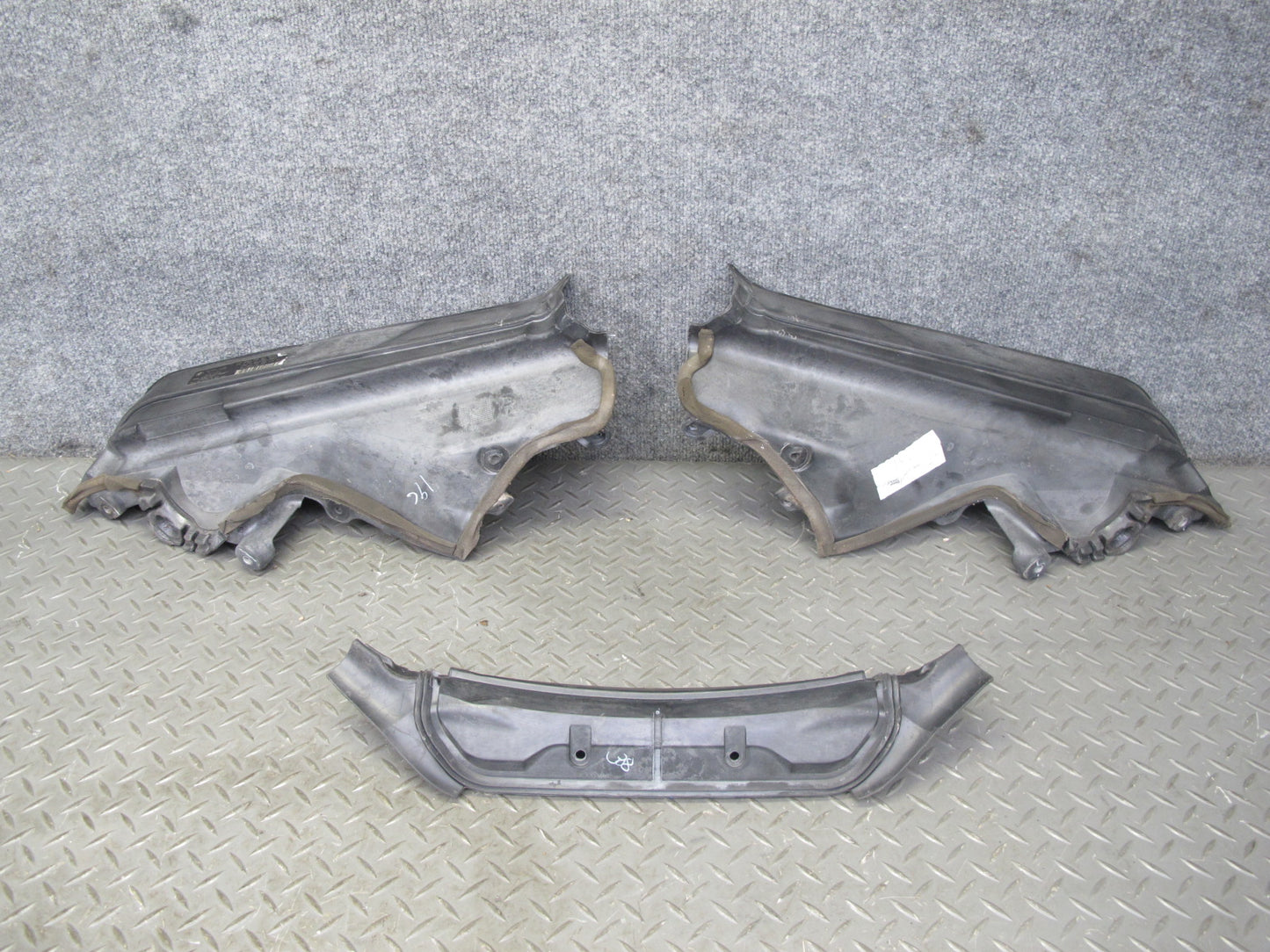 2008-2014 BMW E71 E72 X6 Engine Partition Compartment Cowl Cover Set of 3