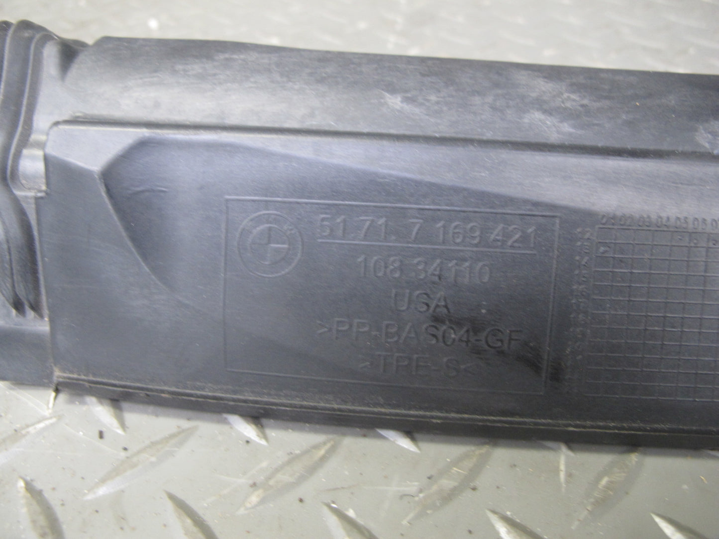 2008-2014 BMW E71 E72 X6 Engine Partition Compartment Cowl Cover Set of 3