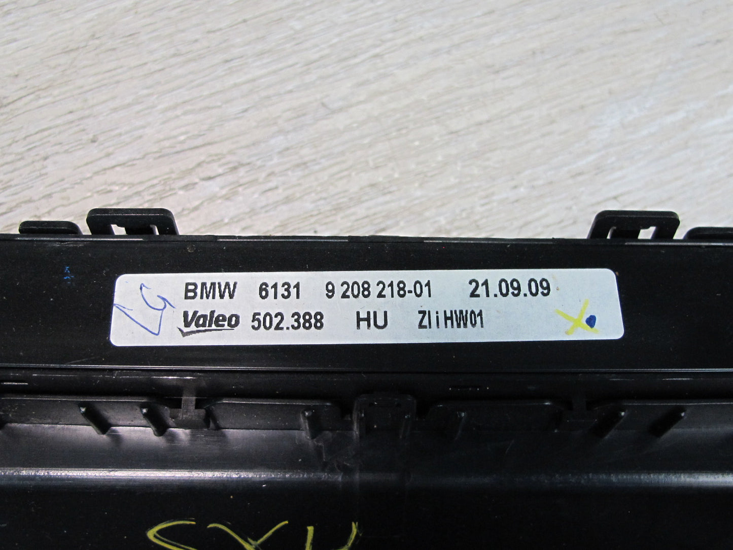 2008-2014 BMW E71 E72 X6 Front A/C Heater Climate Control PDC Switch Panel