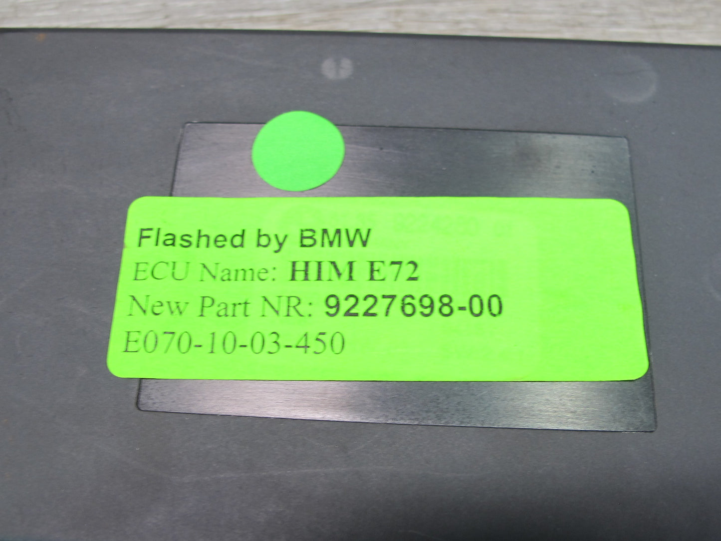 2010-2011 BMW E72 X6 Hybrid Interface Control Module 9227698