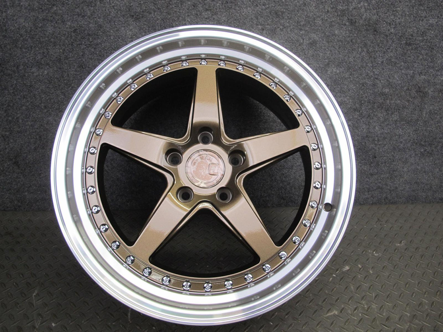 Aodhan DS05 Bronze Machined R18" Alloy Wheel Rim 18x8.5J ET33 5x114.3 w Cap OEM