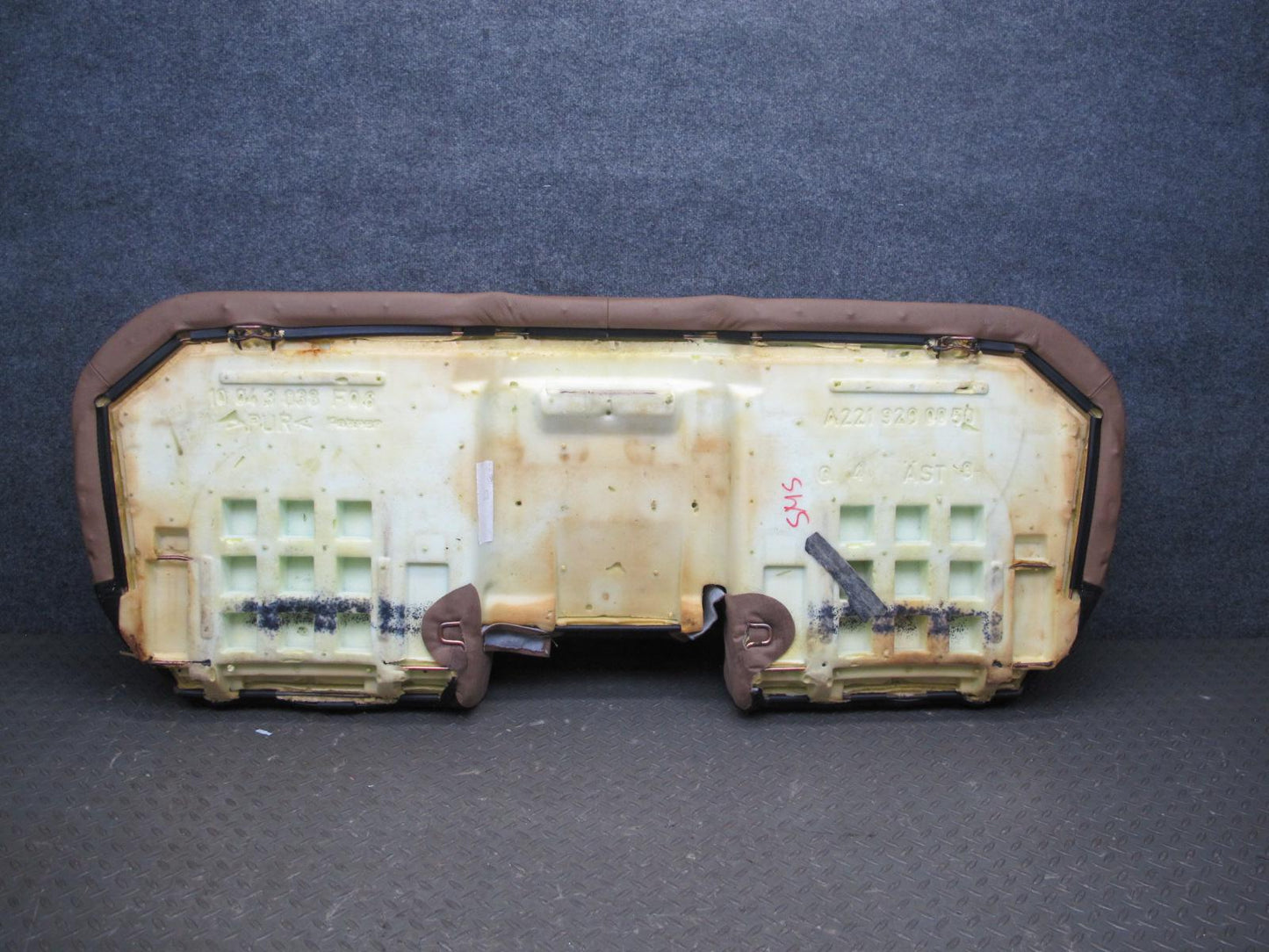 07-09 Mercedes W221 S-class Rear Leather Seat Lower Cushion Brown OEM