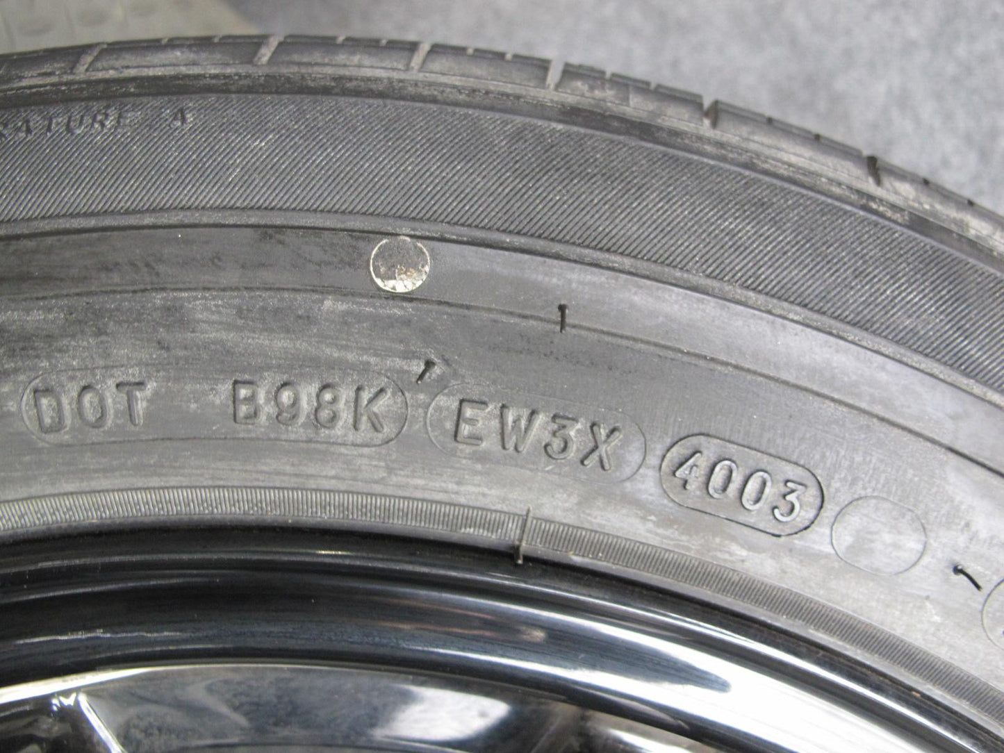 00-06 Mercedes W220 W215 CL S-class Spare Tire R17" Wheel 17x7.5 225/55 97H OEM