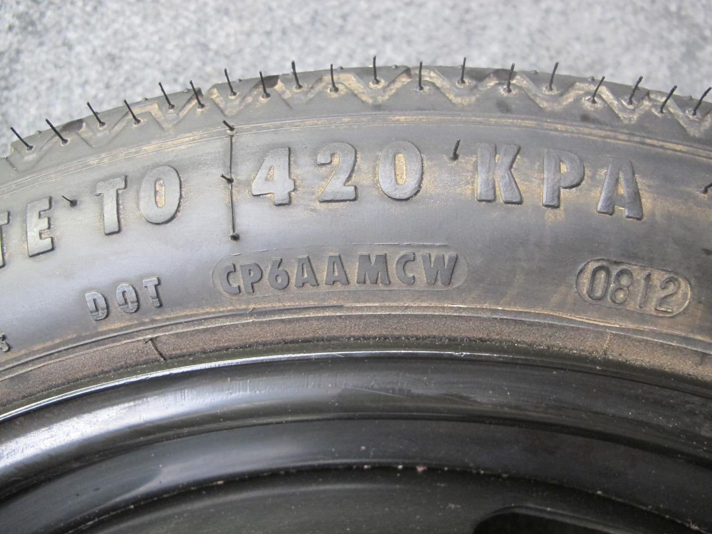 12-14 VW Golf R GTI MK6 Spare Tire R18" Wheel 18x3.5J ET25.5 125/70 107M OEM