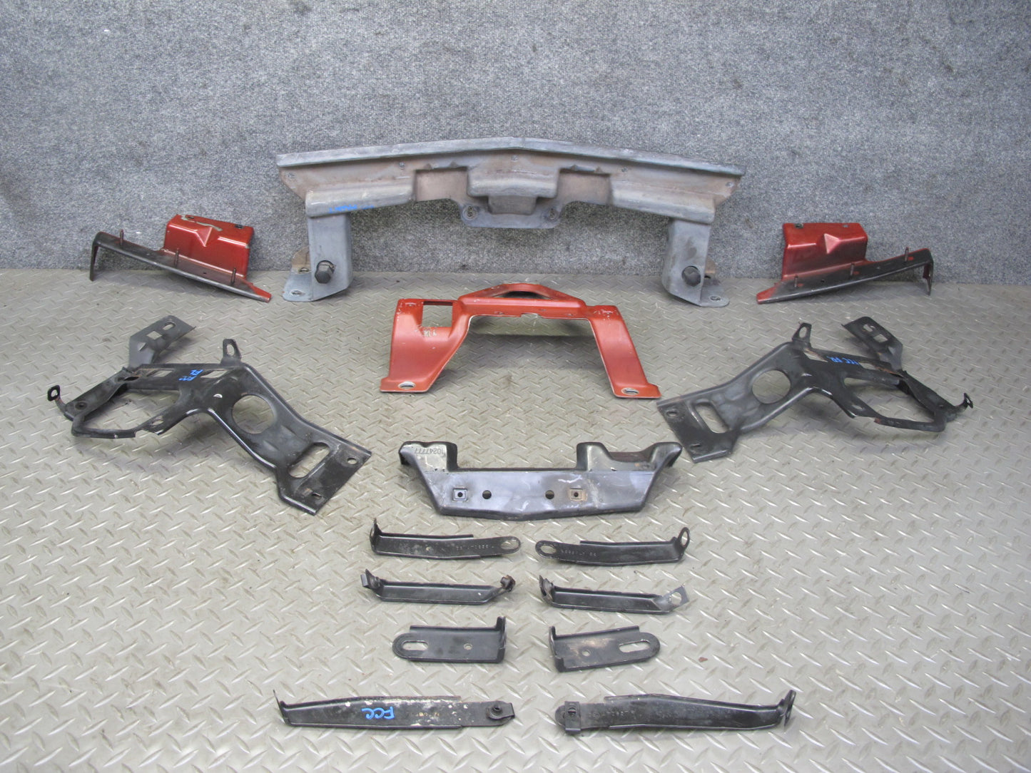 98-02 Chevrolet Camaro 15pcs Radiator Fender Hood Lock Bracket Support Set OEM