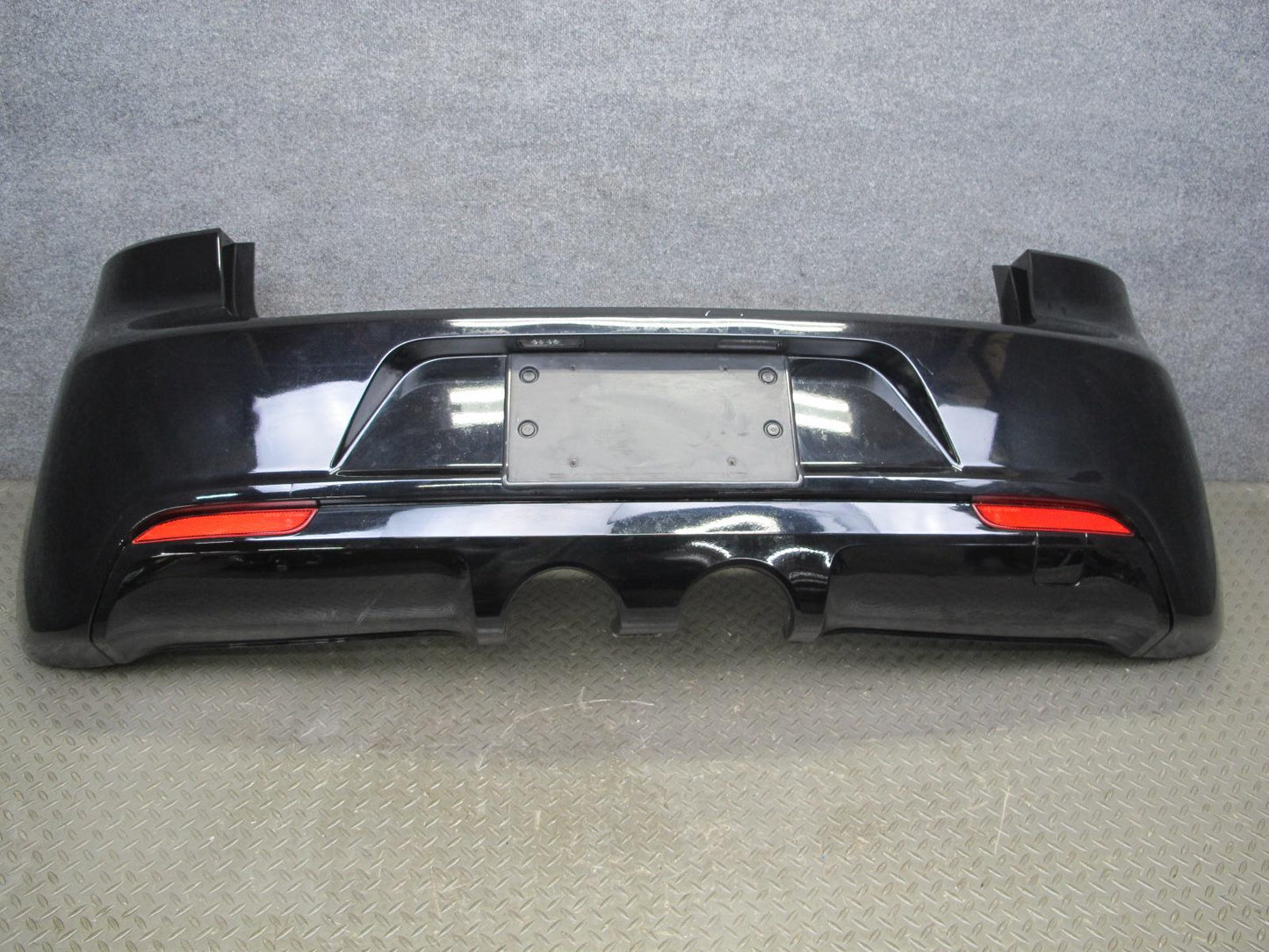 12-13 VW Golf R MK6 Rear Bumper Cover w Diffuser Deep Black OEM