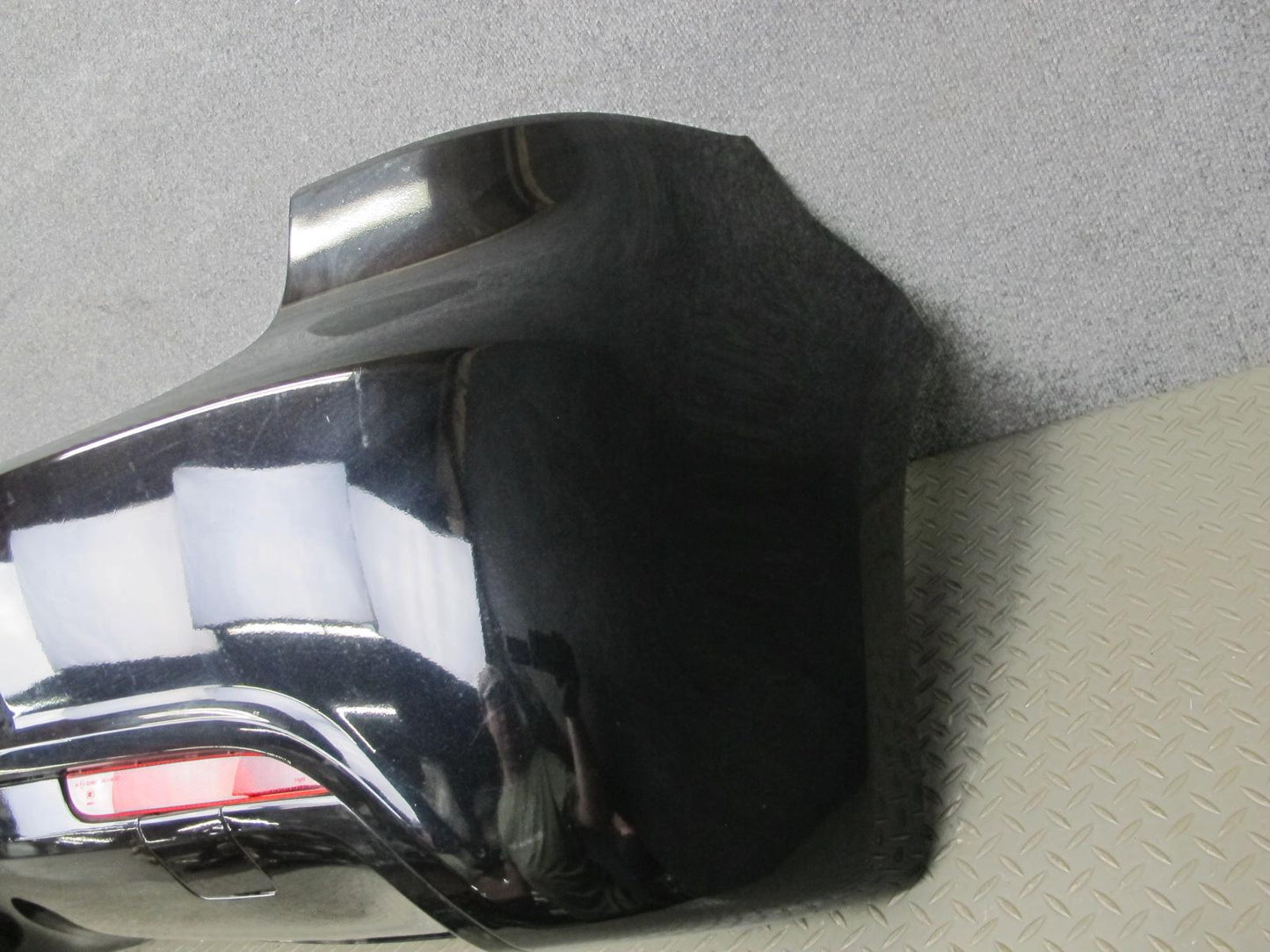12-13 VW Golf R MK6 Rear Bumper Cover w Diffuser Deep Black OEM