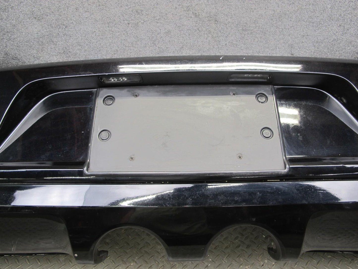 12-13 VW Golf R MK6 Rear Bumper Cover w Diffuser Deep Black OEM