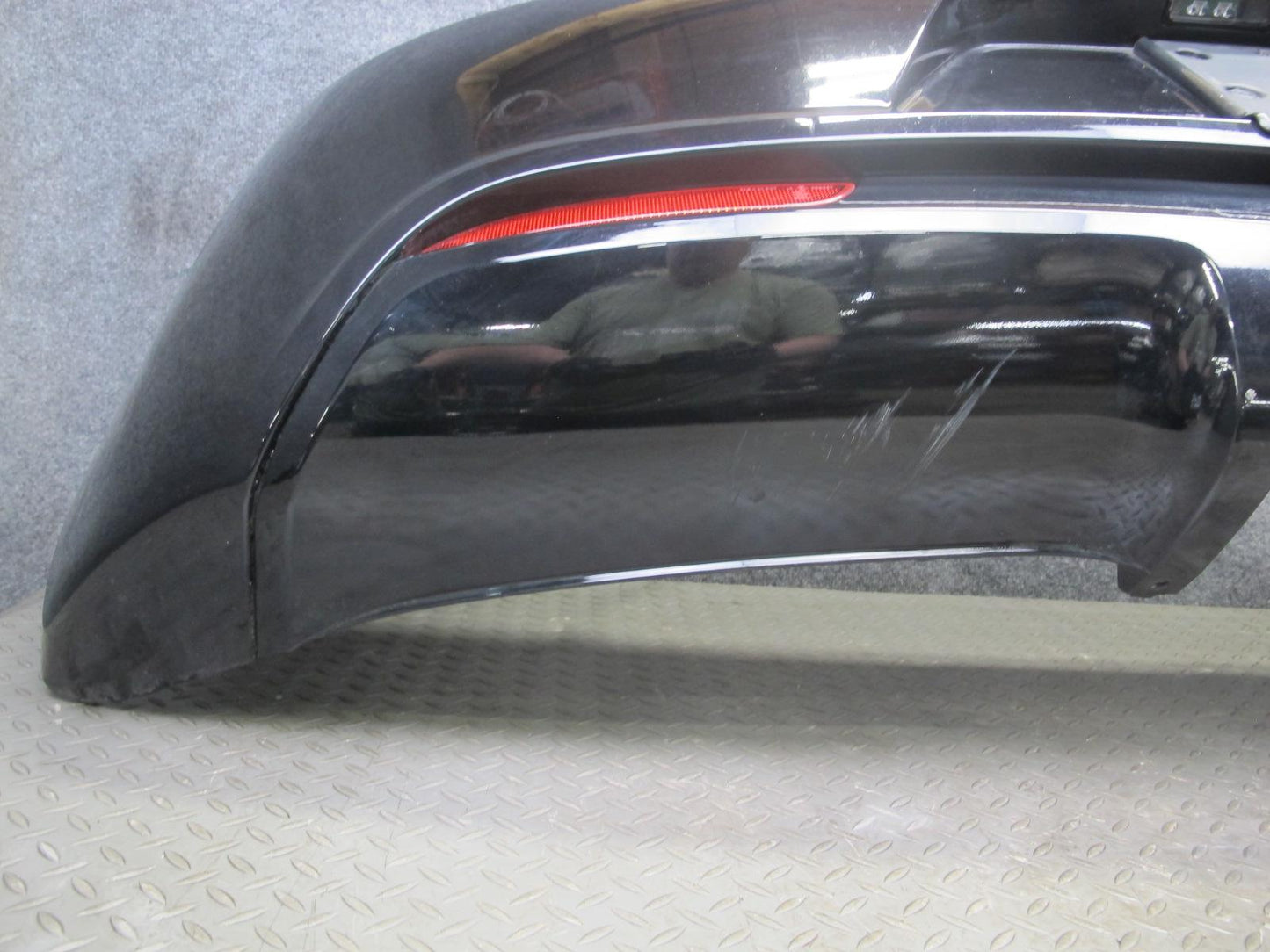 12-13 VW Golf R MK6 Rear Bumper Cover w Diffuser Deep Black OEM