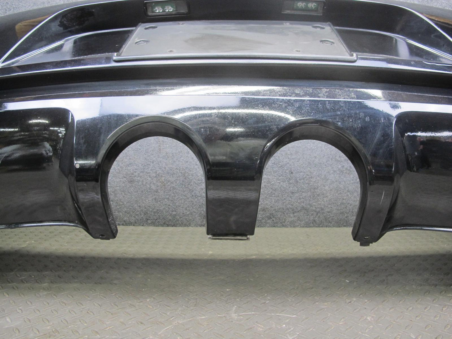 12-13 VW Golf R MK6 Rear Bumper Cover w Diffuser Deep Black OEM