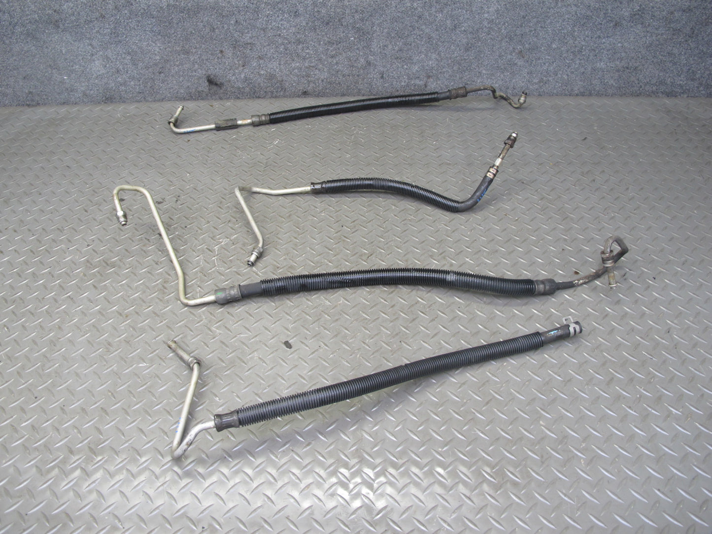 2003-2007 Hummer H2 Power Steering Pressure Hose Tube Pipe Line Set of 4