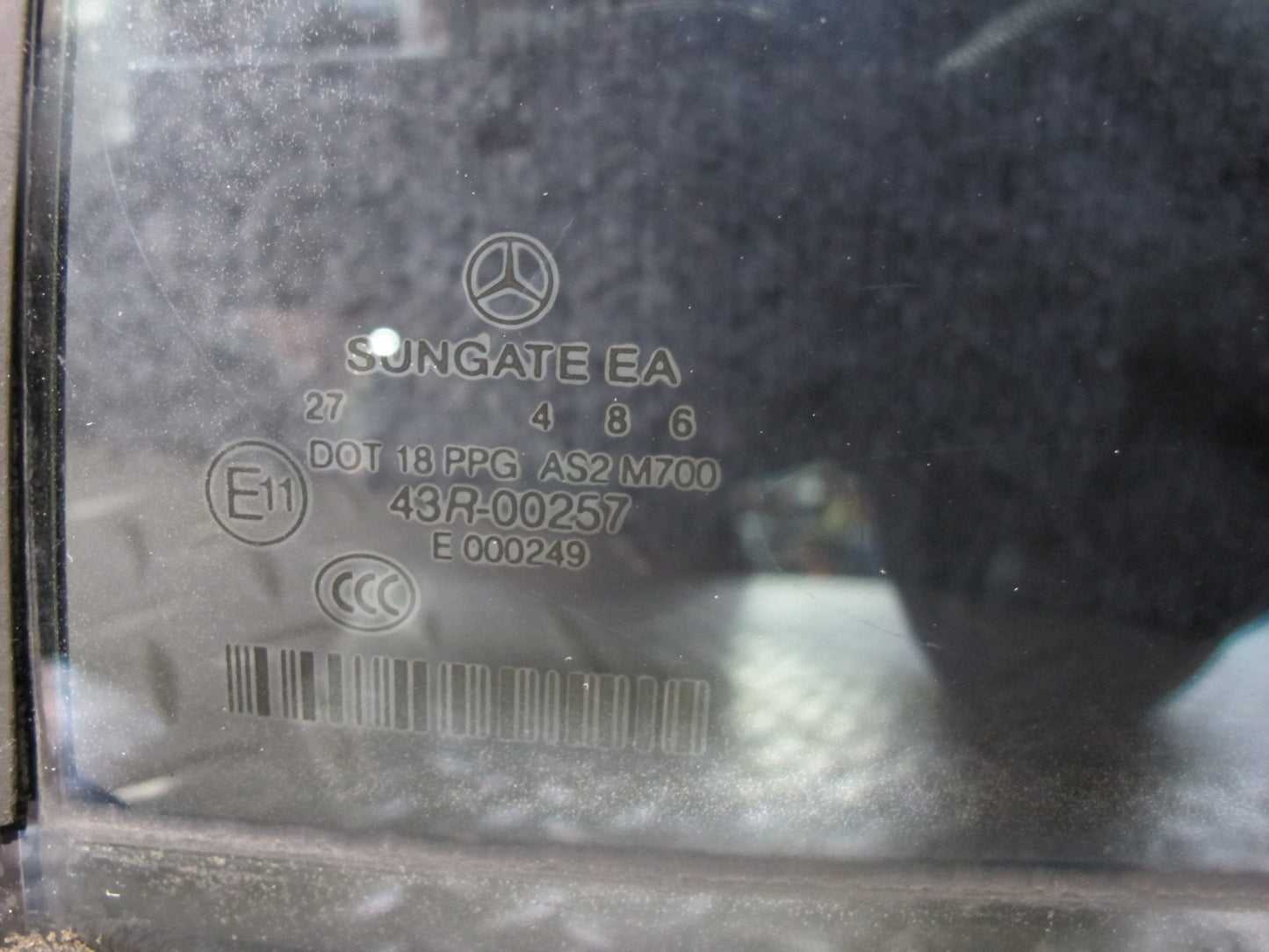 07-13 Mercedes W221 S-class Rear Left Door Quarter Glass Window OEM