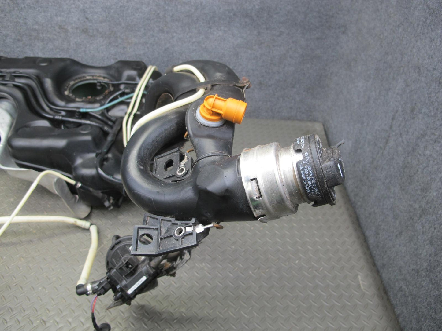 12-13 VW Golf R MK6 Fuel Gas Tank Filler Neck Assembly w Strap & Hoses OEM
