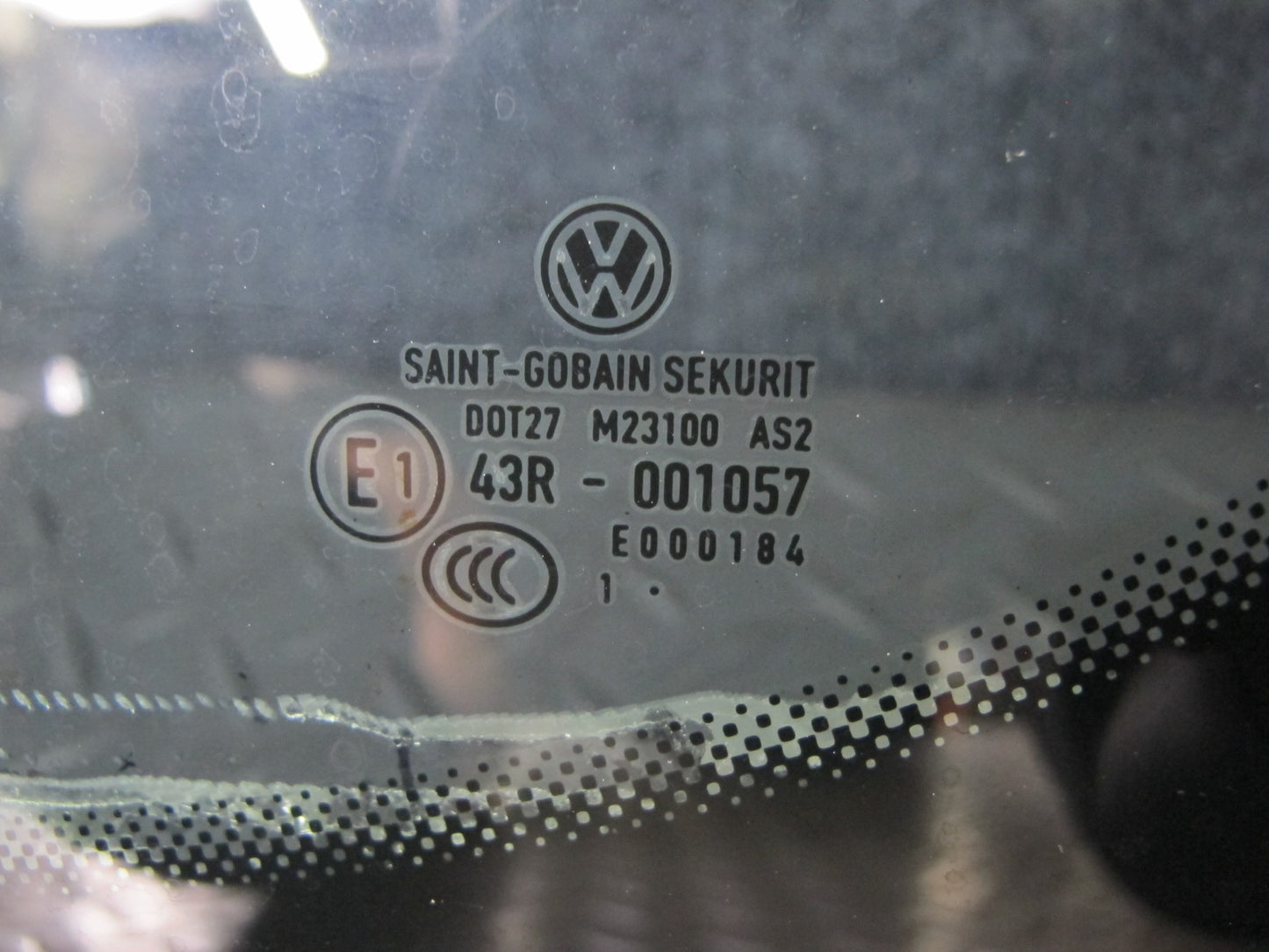 10-13 VW Golf MK6 2-DOOR Rear Left Quarter Glass Window Tinted OEM