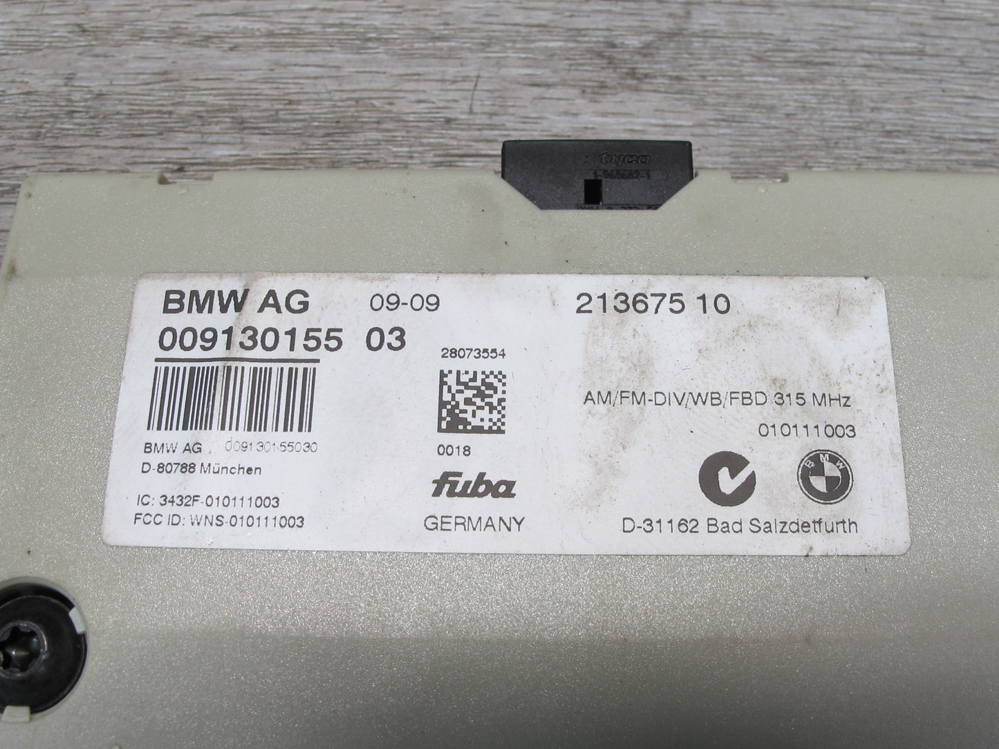 2008-2014 BMW E71 E72 X6 Diversity Radio Antenna Amplifier AMP 9130155