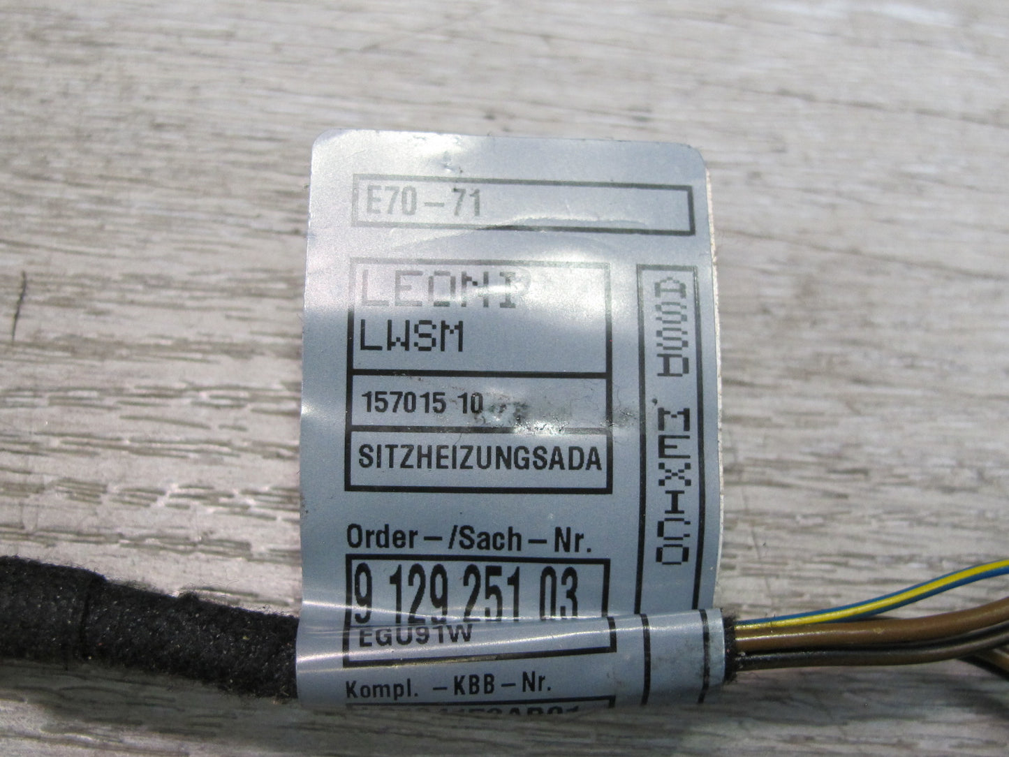 2008-2014 BMW E71 E72 X6 Front Left or Right Seat Control Module 6926435