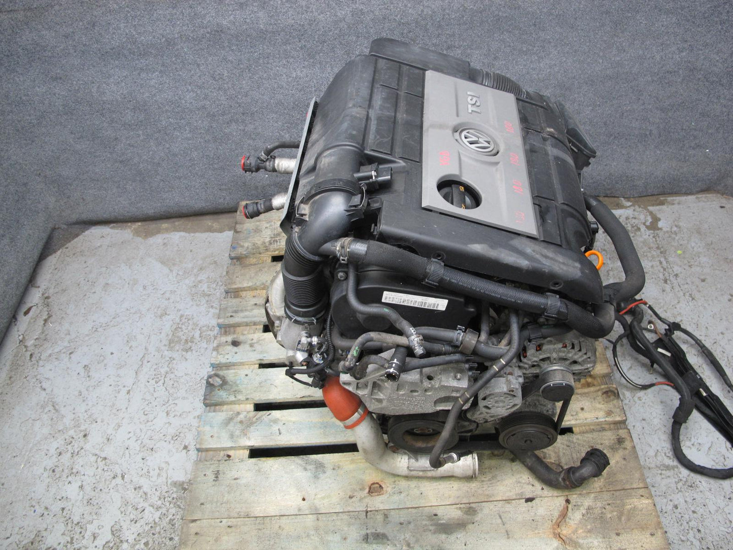 12-13 VW Golf R MK6 2.0L Turbo Crza M/T AWD Complete Engine Motor 146K Miles OEM