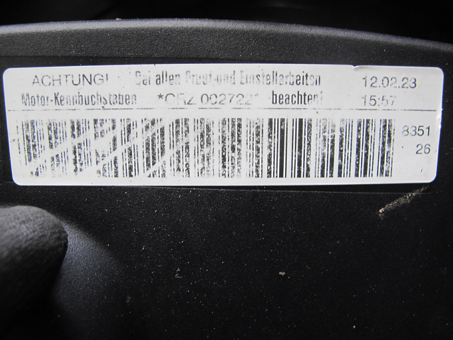 12-13 VW Golf R MK6 2.0L Turbo Crza M/T AWD Complete Engine Motor 146K Miles OEM