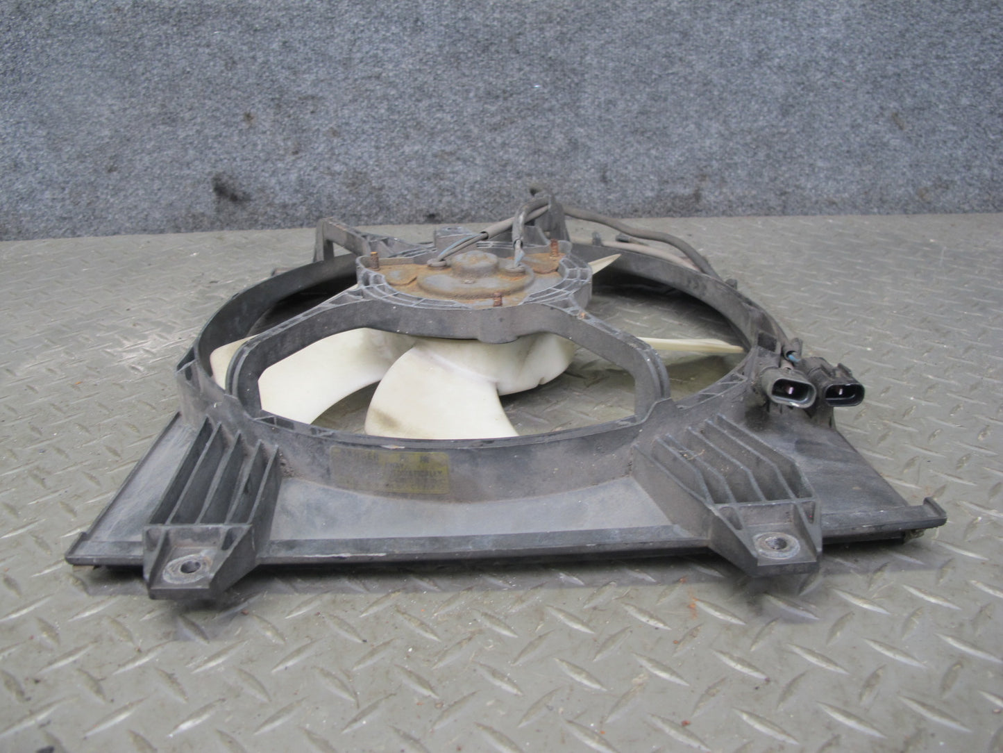 91-93 Mitsubishi 3000GT VR4 M/T Engine 5-BLADE Cooling Fan Motor Shroud OEM