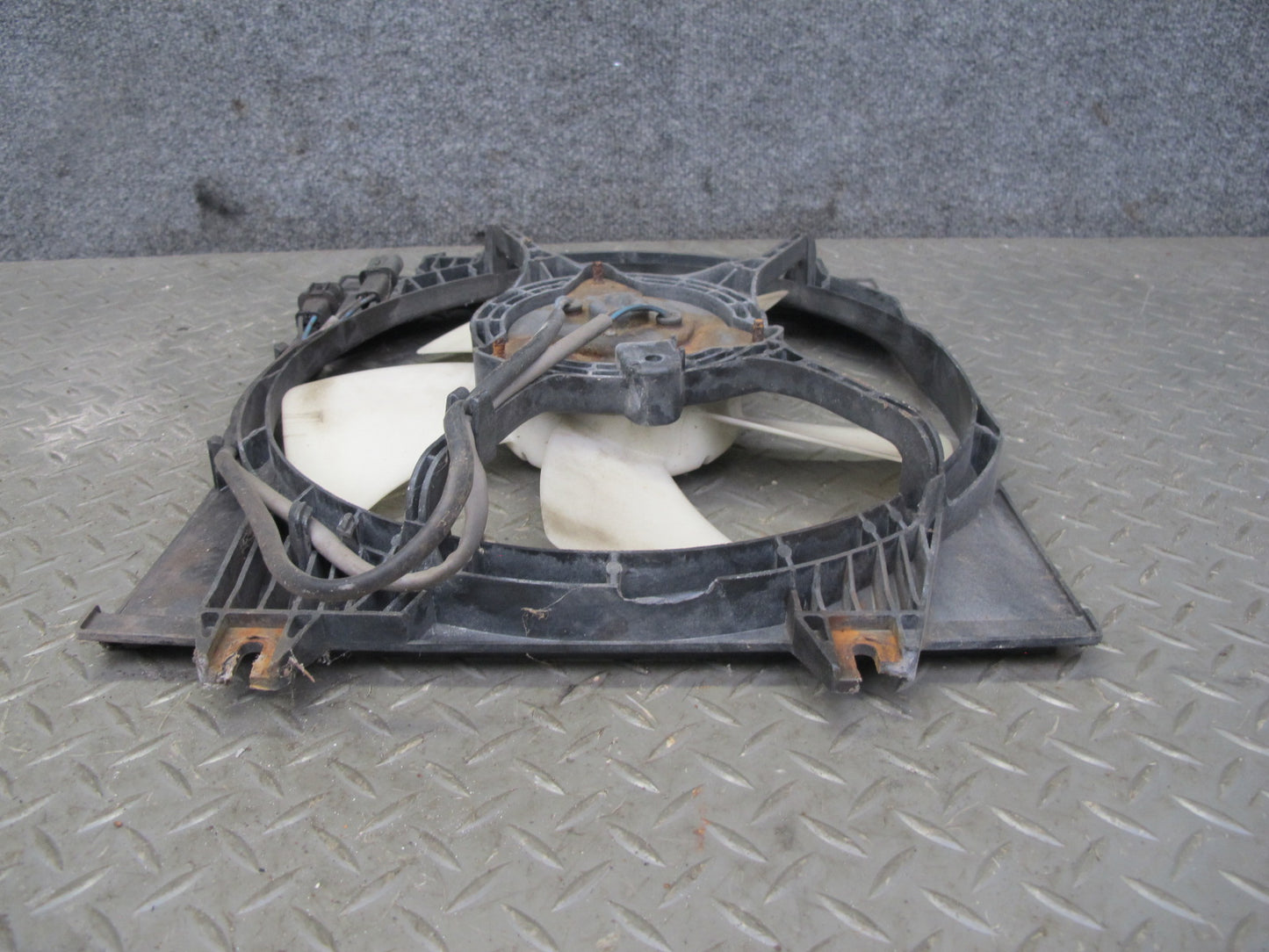 91-93 Mitsubishi 3000GT VR4 M/T Engine 5-BLADE Cooling Fan Motor Shroud OEM