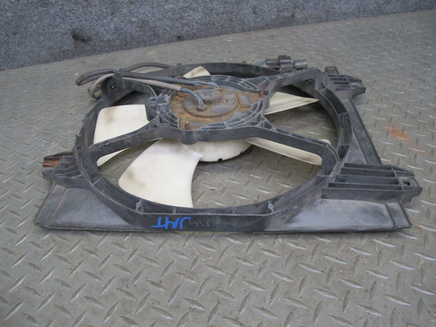 91-93 Mitsubishi 3000GT VR4 M/T Engine 5-BLADE Cooling Fan Motor Shroud OEM