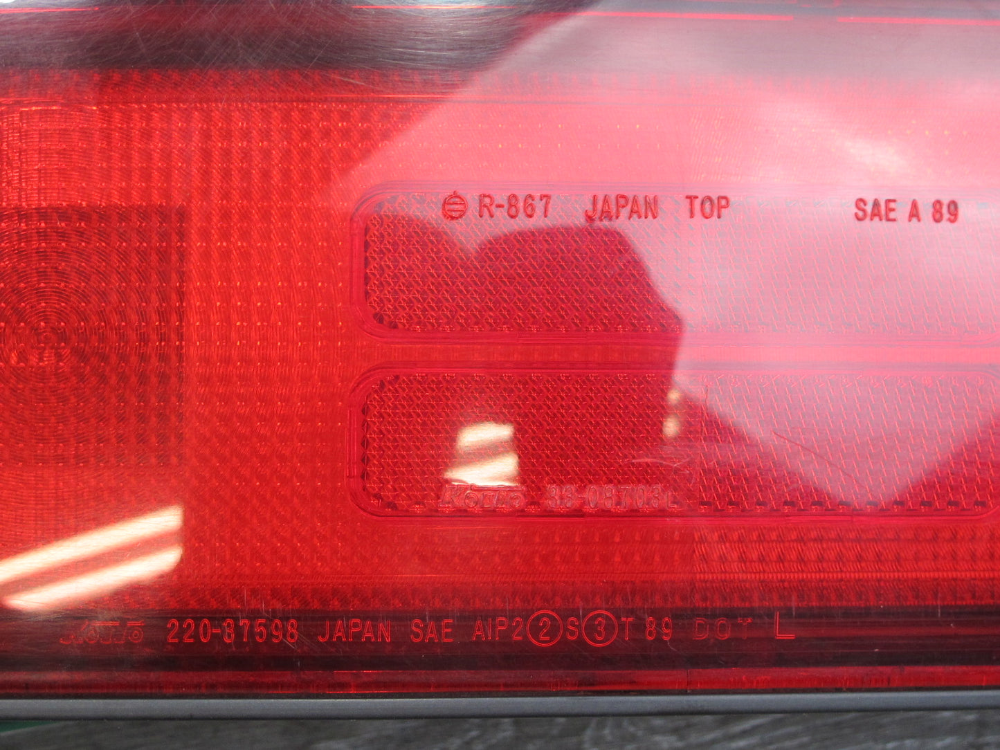 91-93 Mitsubishi 3000GT Set of 3 Rear Left Right Center Tail Light Lamp OEM