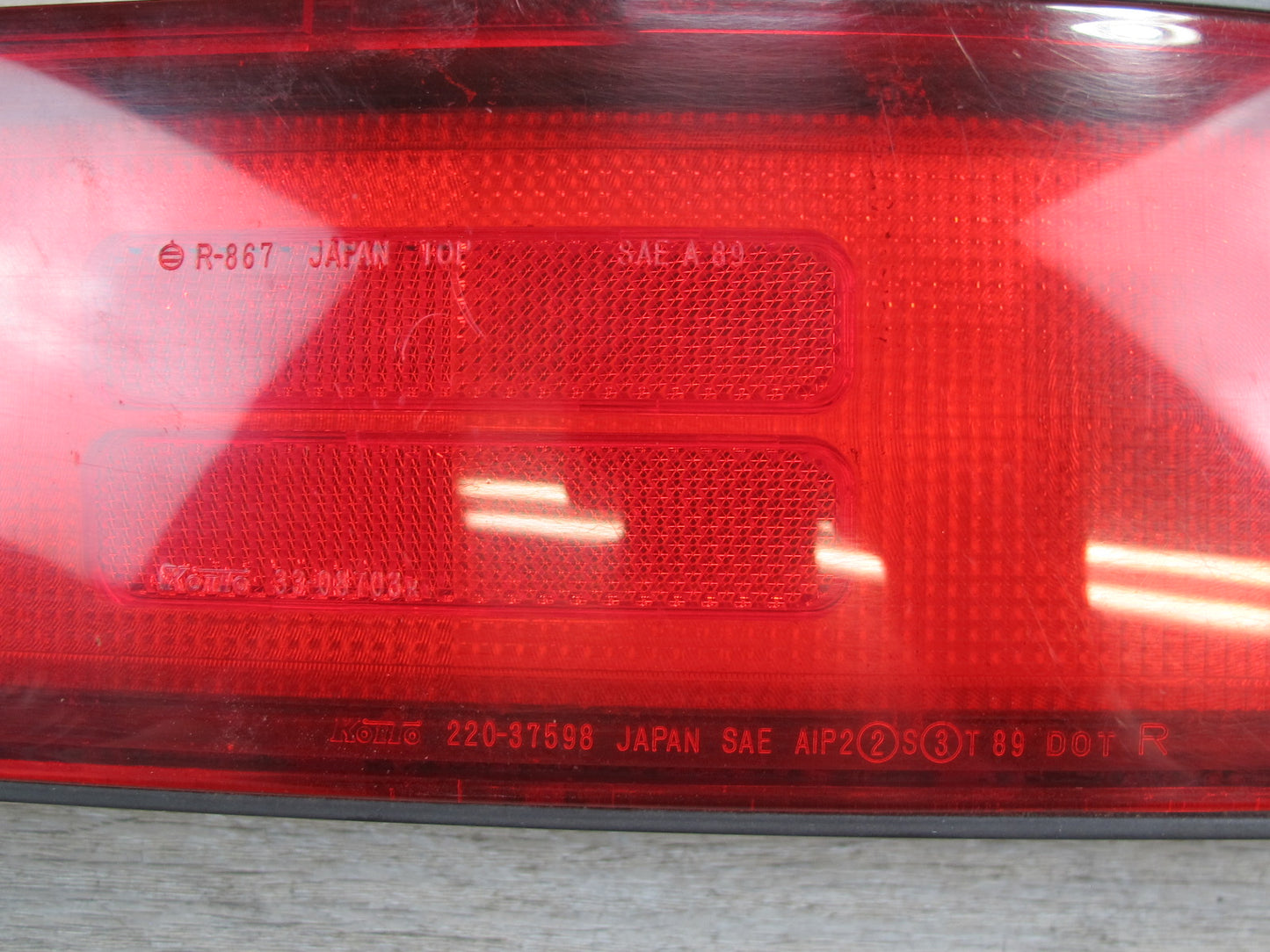 91-93 Mitsubishi 3000GT Set of 3 Rear Left Right Center Tail Light Lamp OEM