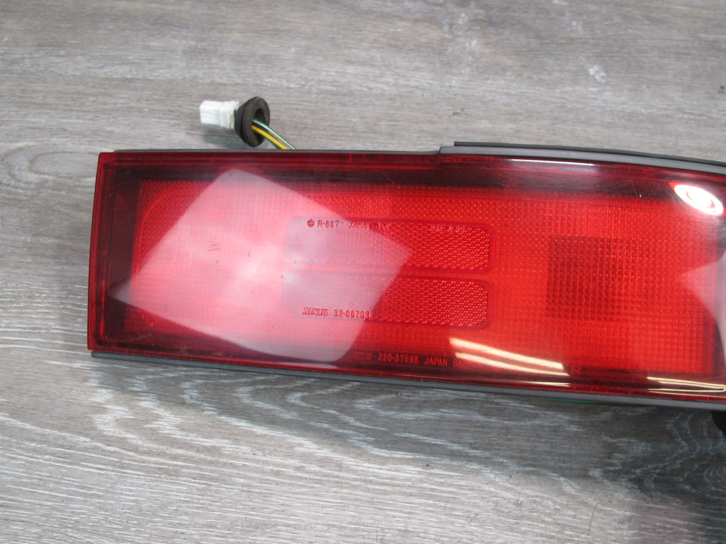91-93 Mitsubishi 3000GT Set of 3 Rear Left Right Center Tail Light Lamp OEM