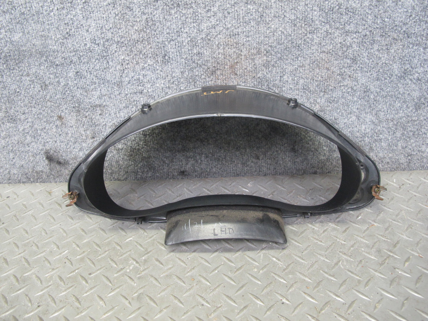 91-99 Mitsubishi 3000GT Dash Speedometer Instrument Cluster Trim Bezel Black OEM