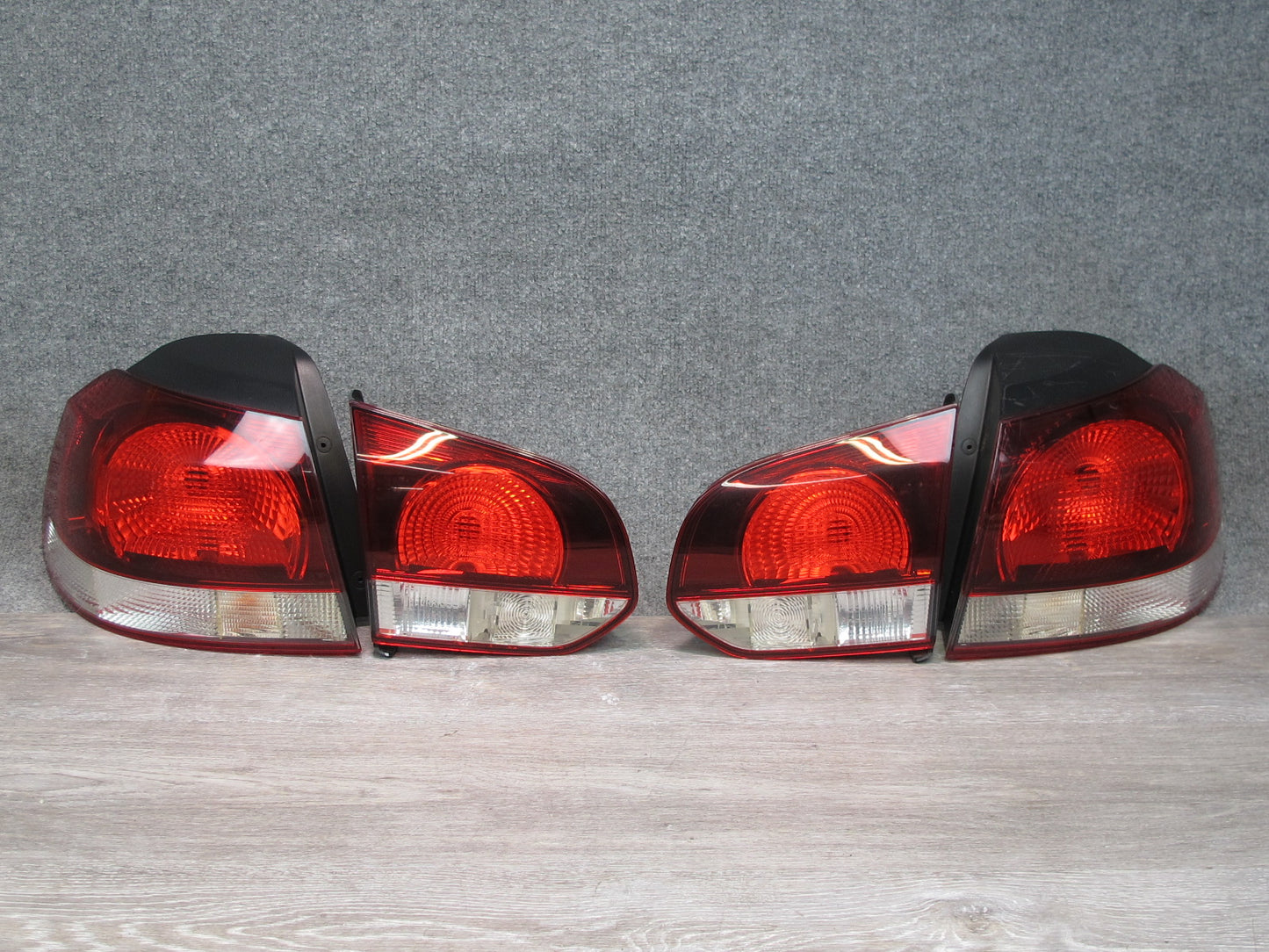 10-14 VW Golf R GTI MK6 Set of 4 Rear Inner & Outer Tail Light Lamp OEM