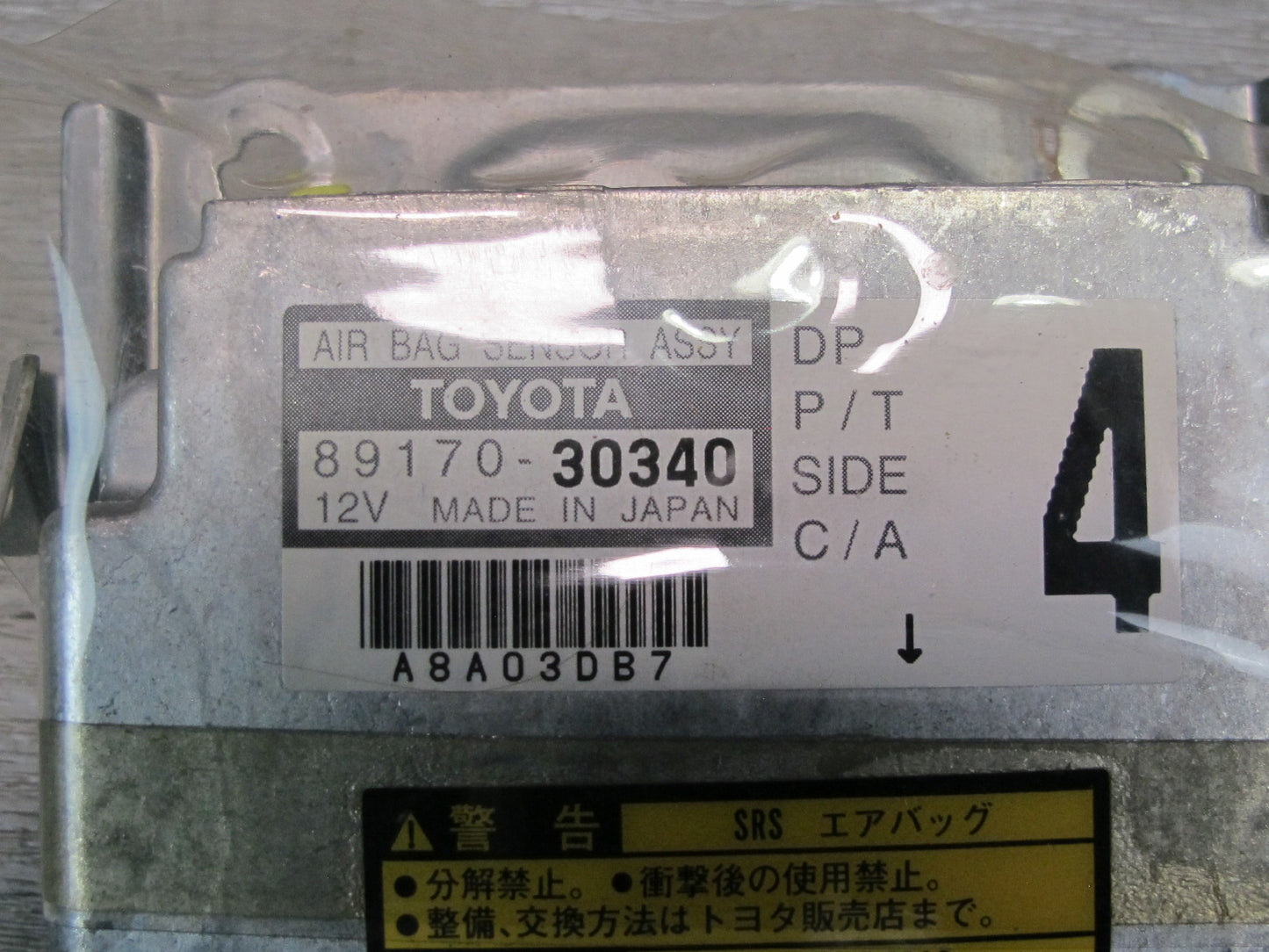 01-05 LEXUS GS300 GS430 SRS AIRBAG CONTROL MODULE UNIT 89170-30340 OEM