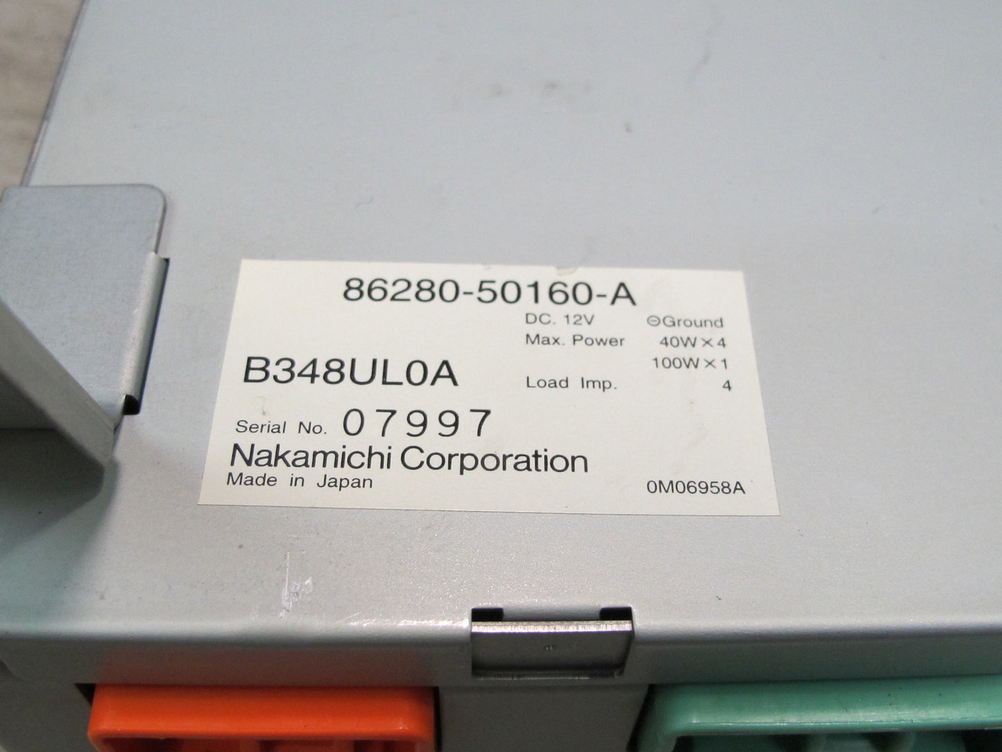 95-00 Lexus UCF20L LS400 Nakamichi Audio Stereo Amplifier 86280-50160-A OEM